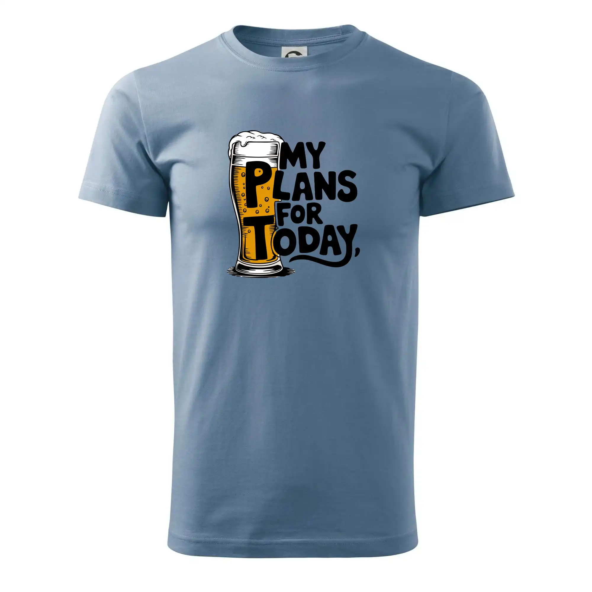Vtipná tričká pre pivárov - Pivo - my plans for today - Pánske tričko nižšej gramáže