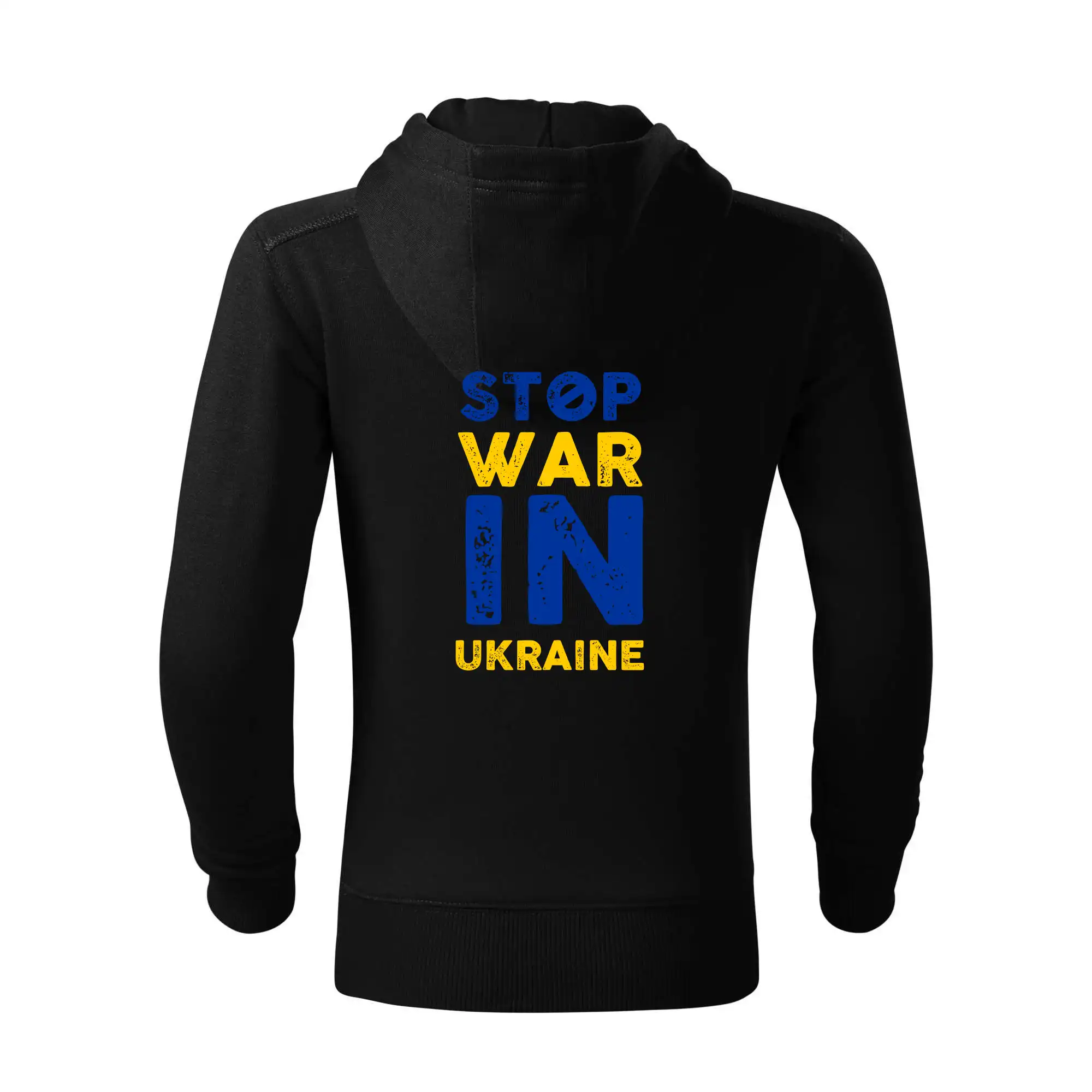 Barevný nápis Stop war in ukraine