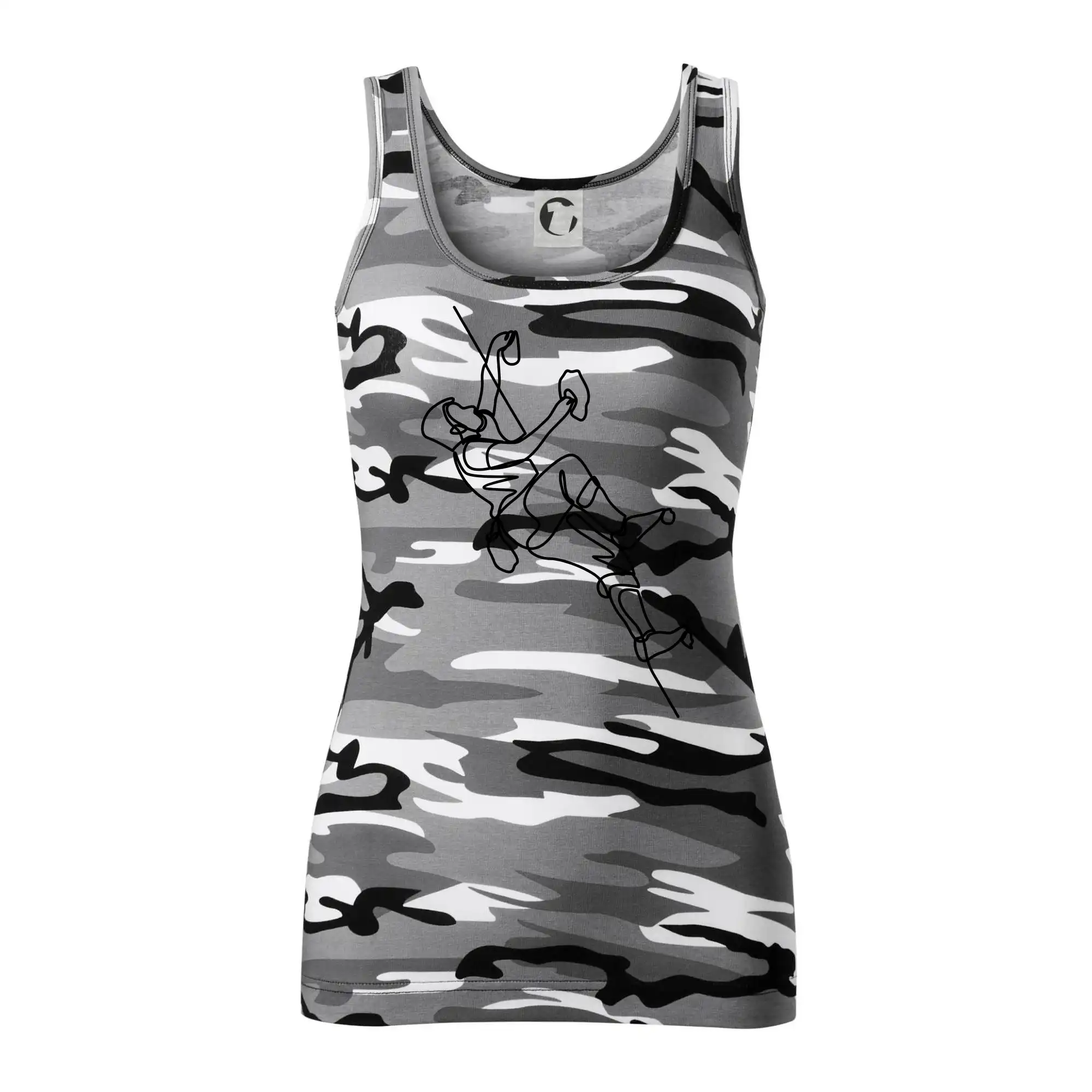 Lezecká stěna jedním tahem