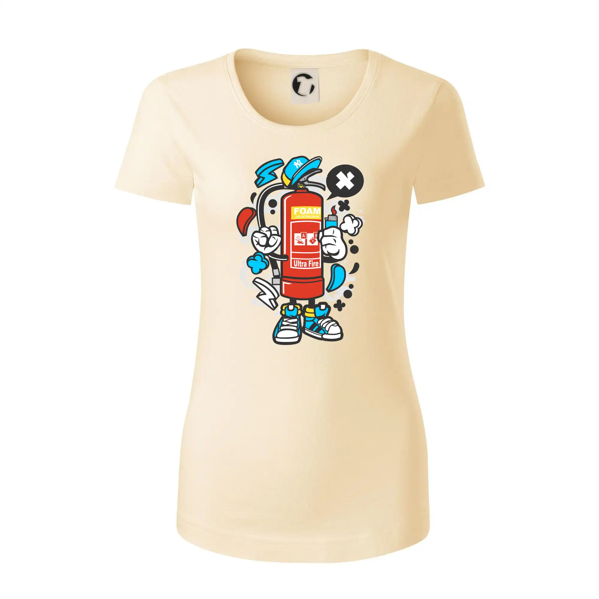 Originálne tričká pre hasičov - Hasičňák - Dámske tričko z organickej bavlny Origin (GOTS)
