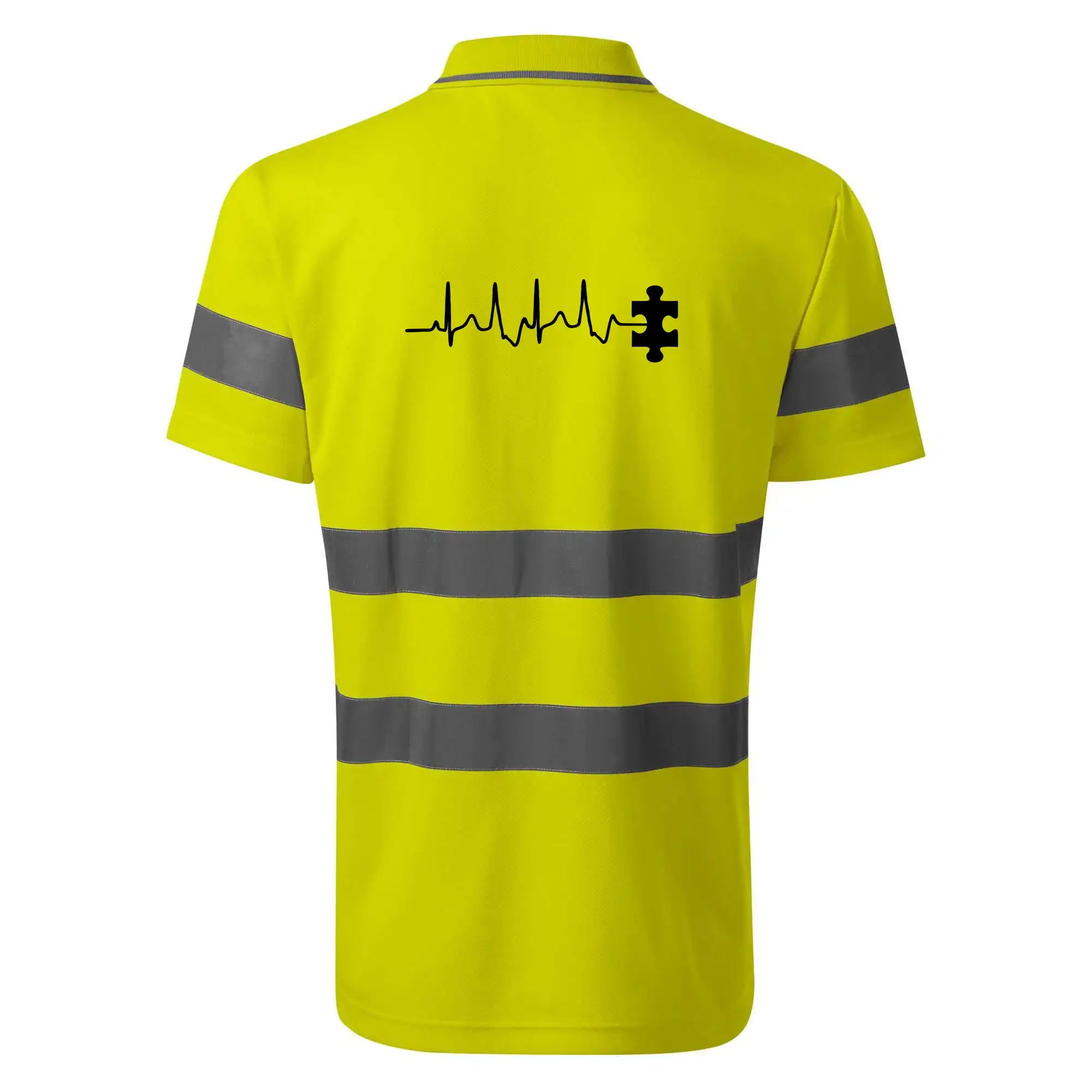 Tričká pre zamilovaných - EKG puzzle rozpojené - HV Runway 2V9 - Reflexné polokošeľa