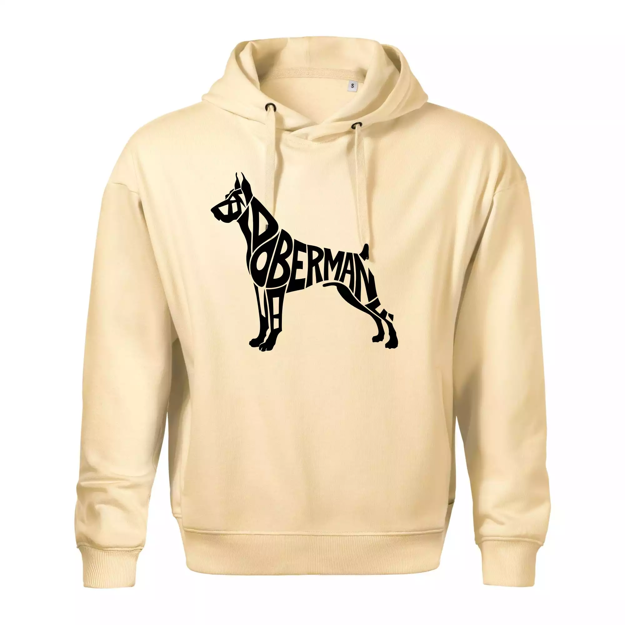 Doberman - nápis v tělě