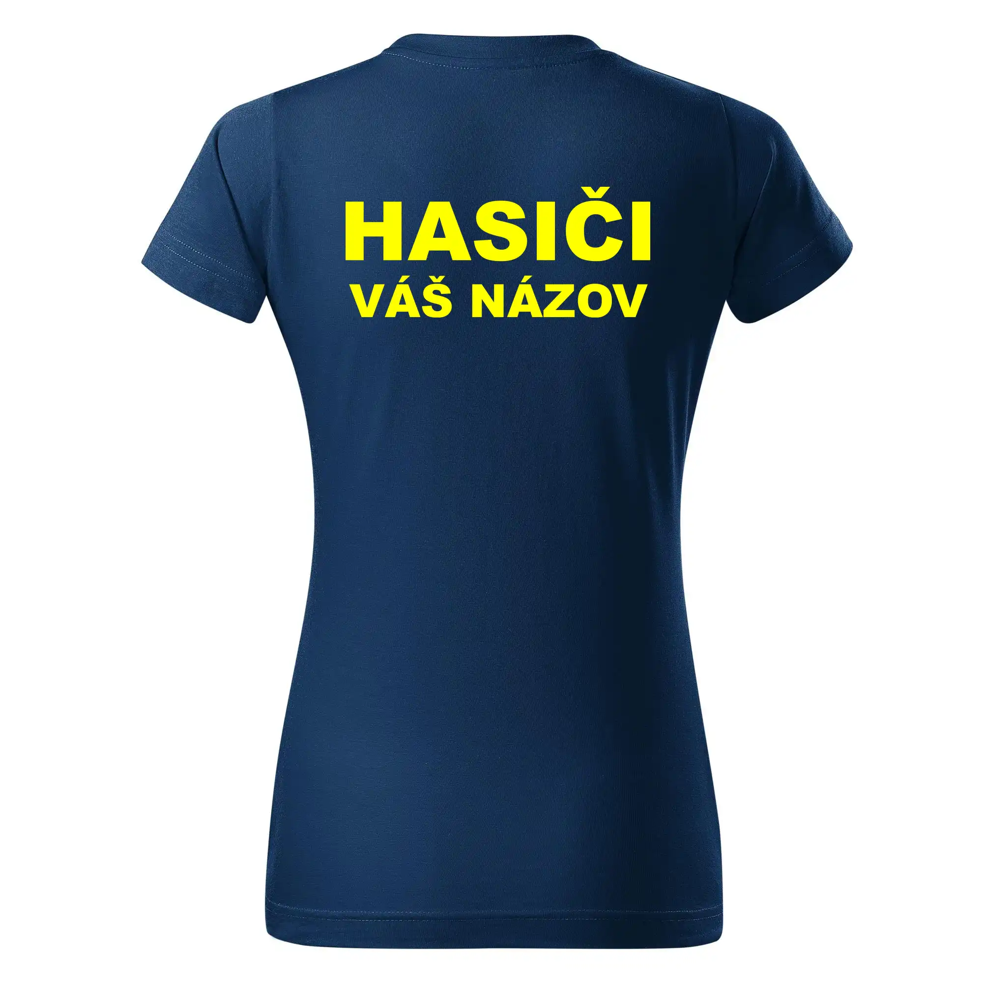 Hasiči - žltý nápis - váš názov zboru