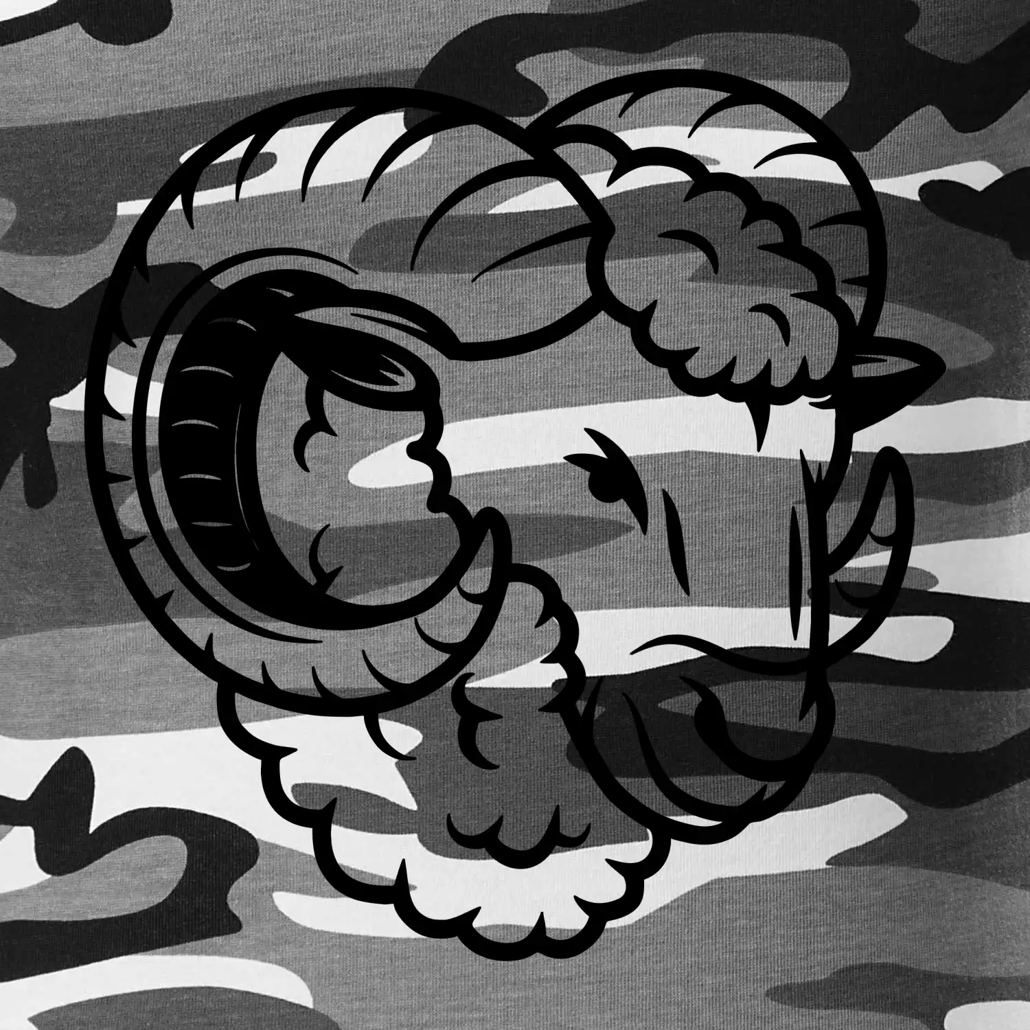 Bílá Hlava berana obrys