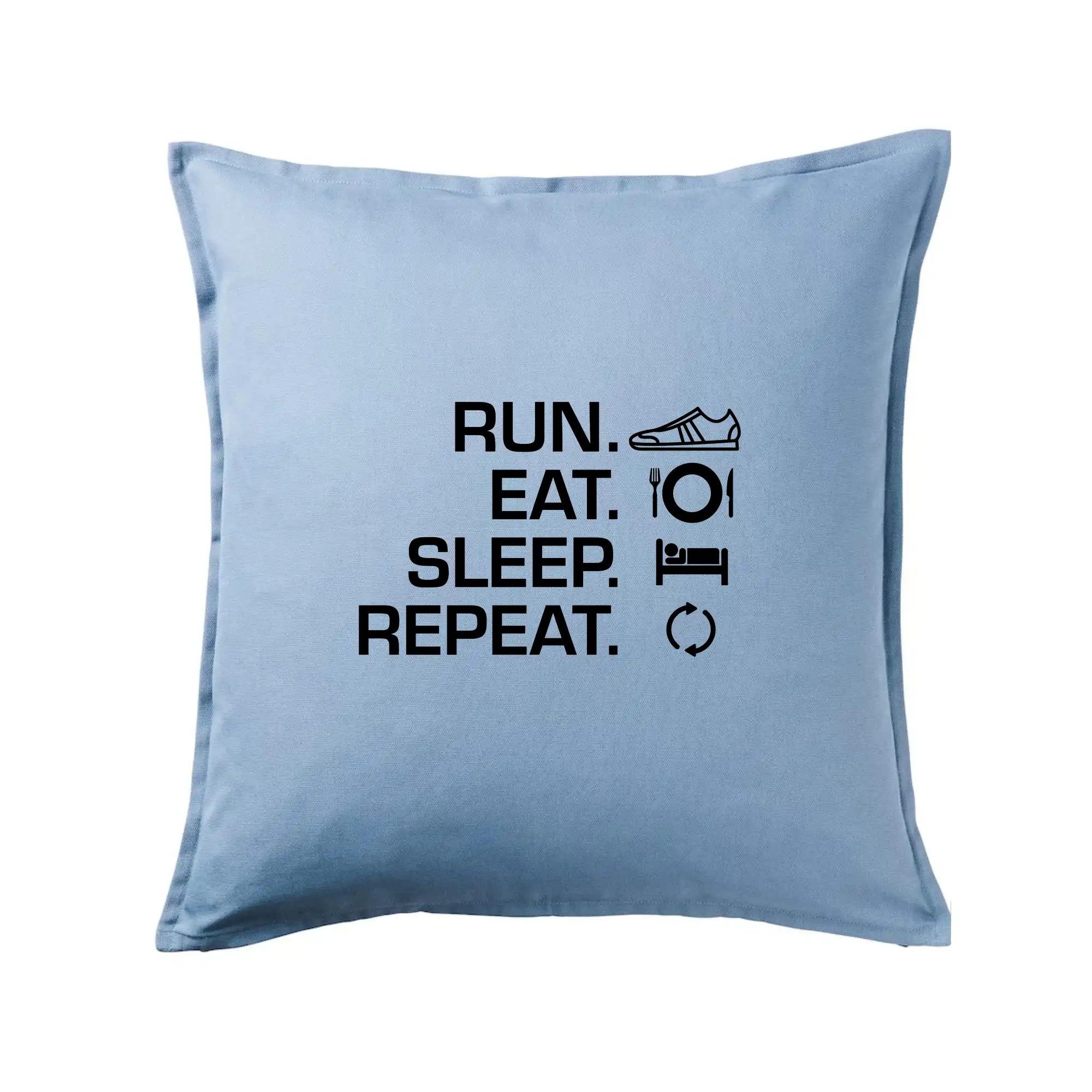 Tričká pre bežcov - Run eat sleep repeat - Vankúš 50x50