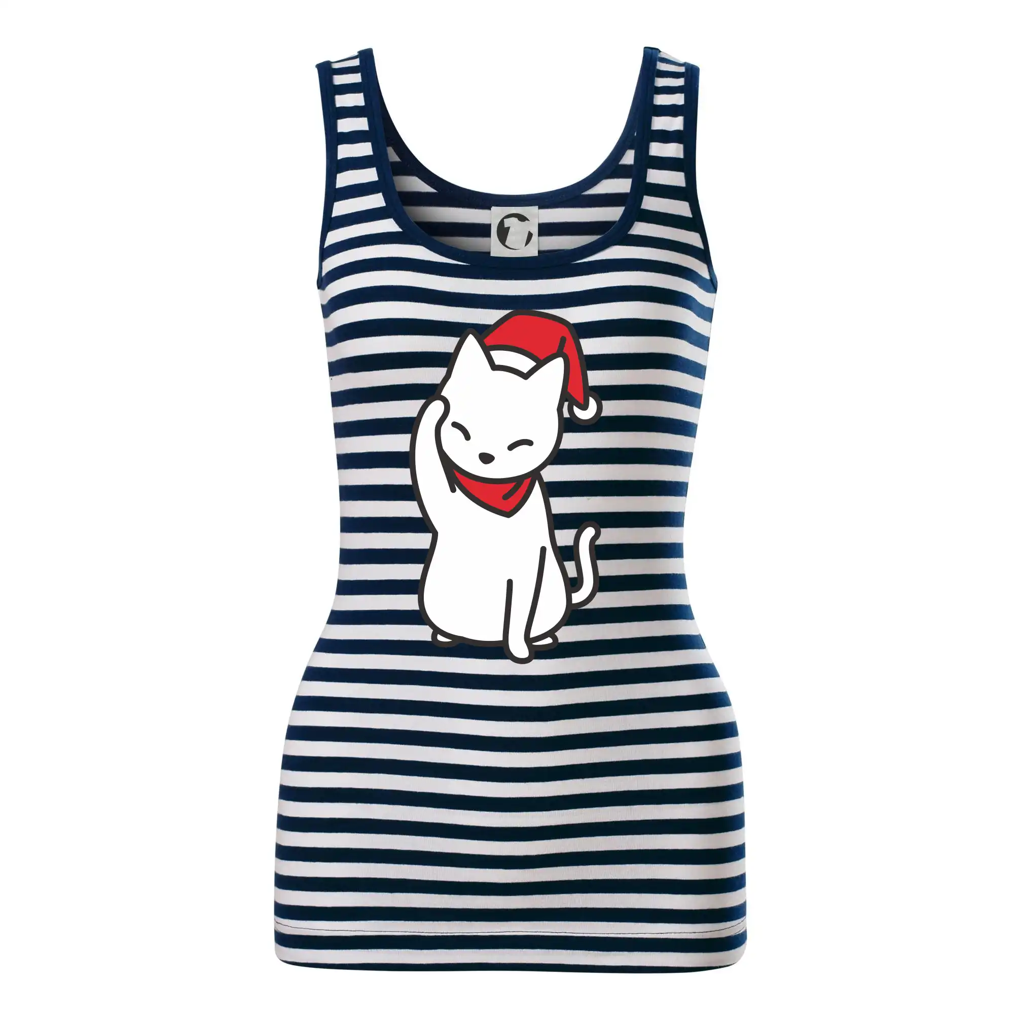 Vánoční kočka mávající