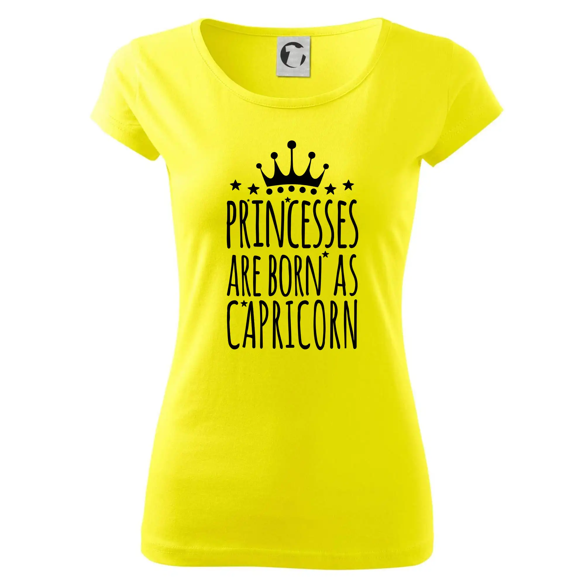 Tričká kozorožec - Princesses are born as Capricorn - Kozorožec - Dámske tričko Pure