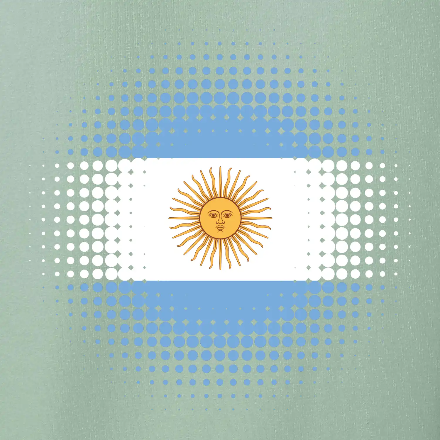 Argentina vlajka tečkovaná