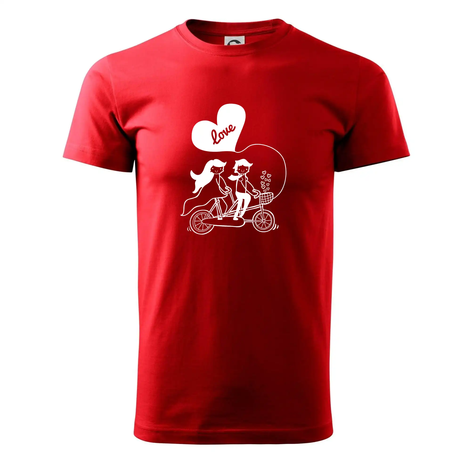 Svadobné tričká - Bicykel manželia - Tričko extra veľké  (5-8XL)