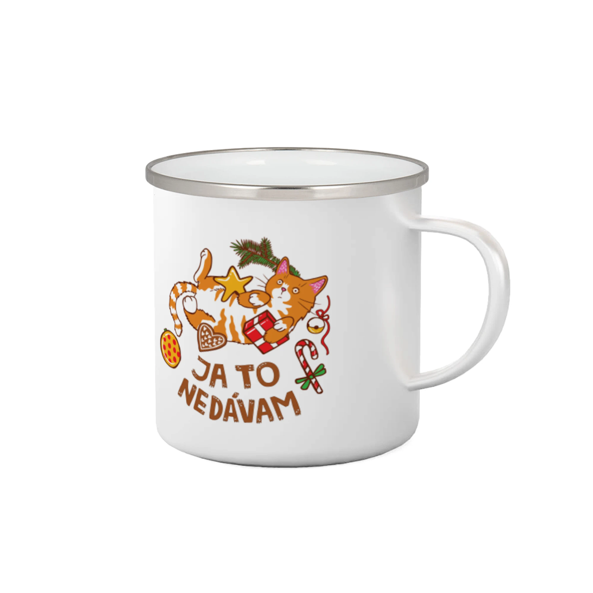 Vtipná tričká s mačkou - Vianočný zhon a darčeky - Ja to nedávam (Pecka design) - Plecháčik