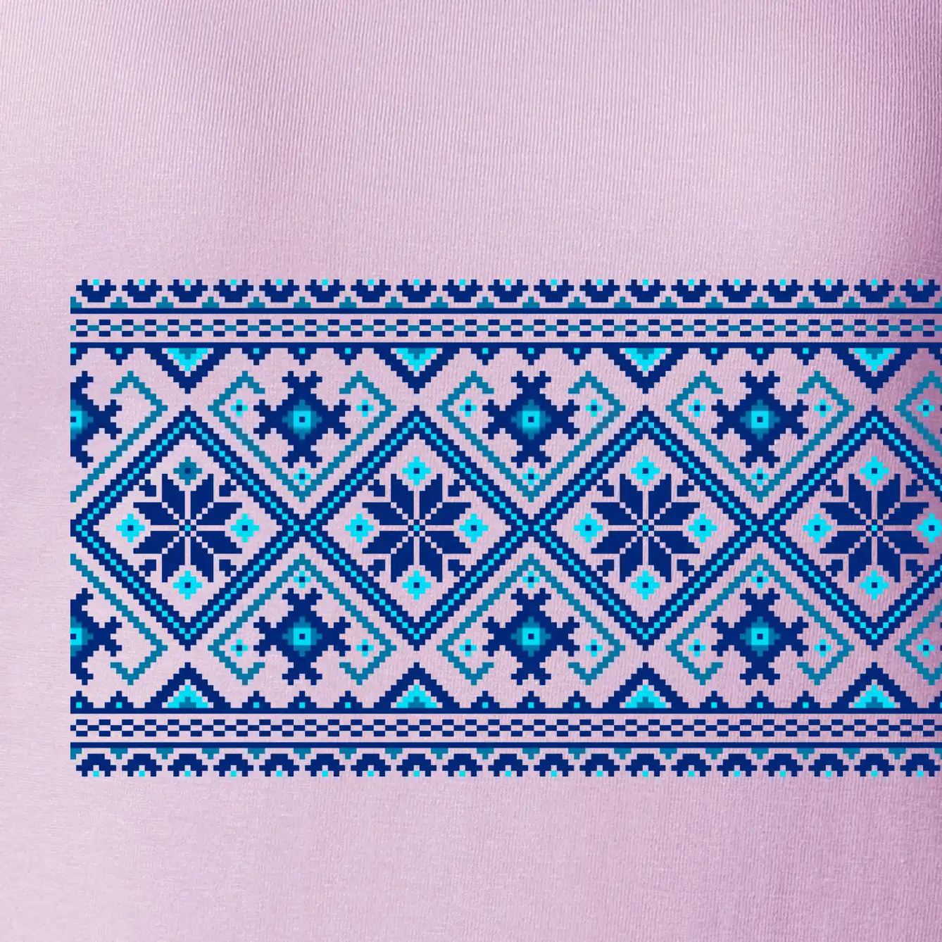 Ukrajinský vzor - modrý