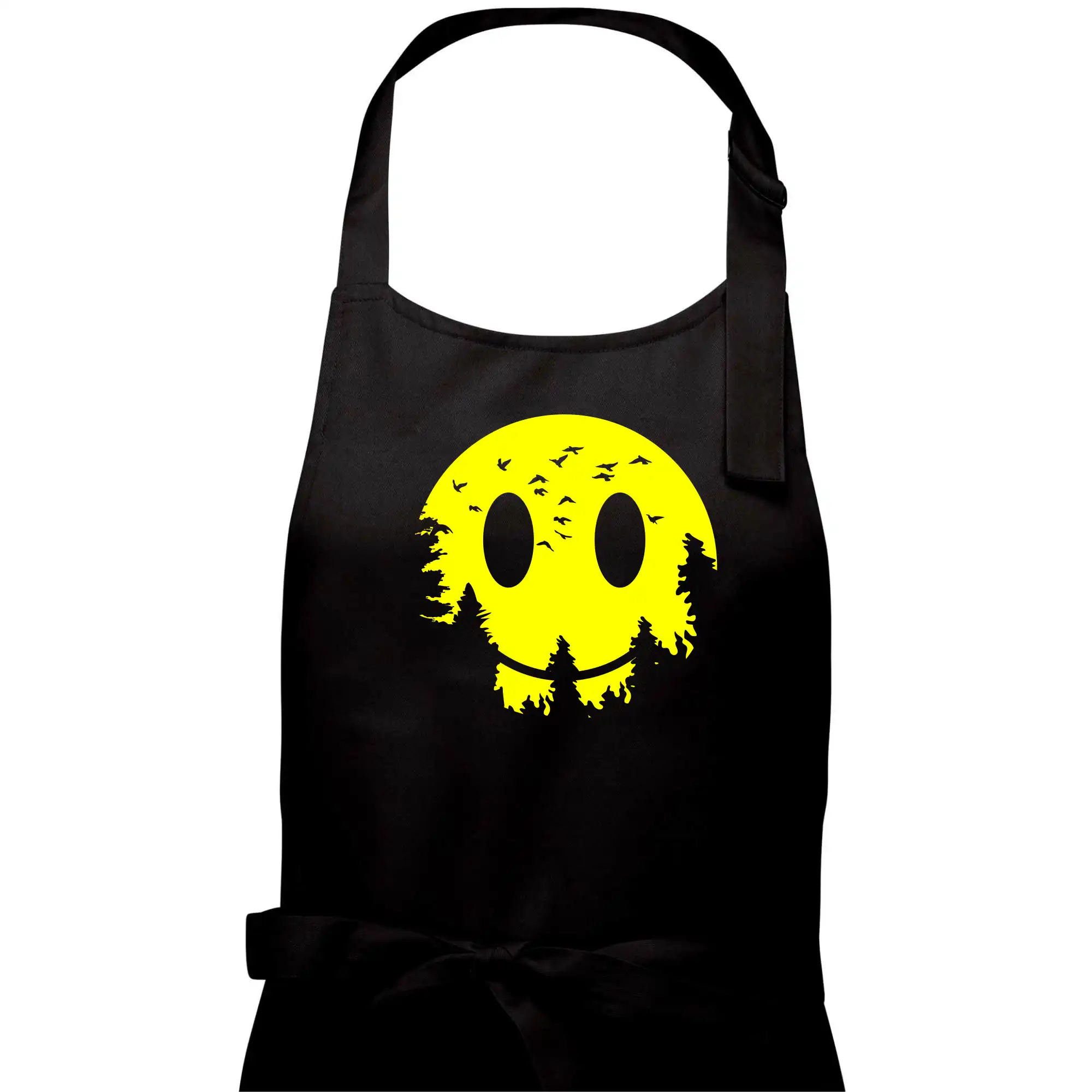 Grafické tričká - Smiley Moon - Dámska zástera na varenie