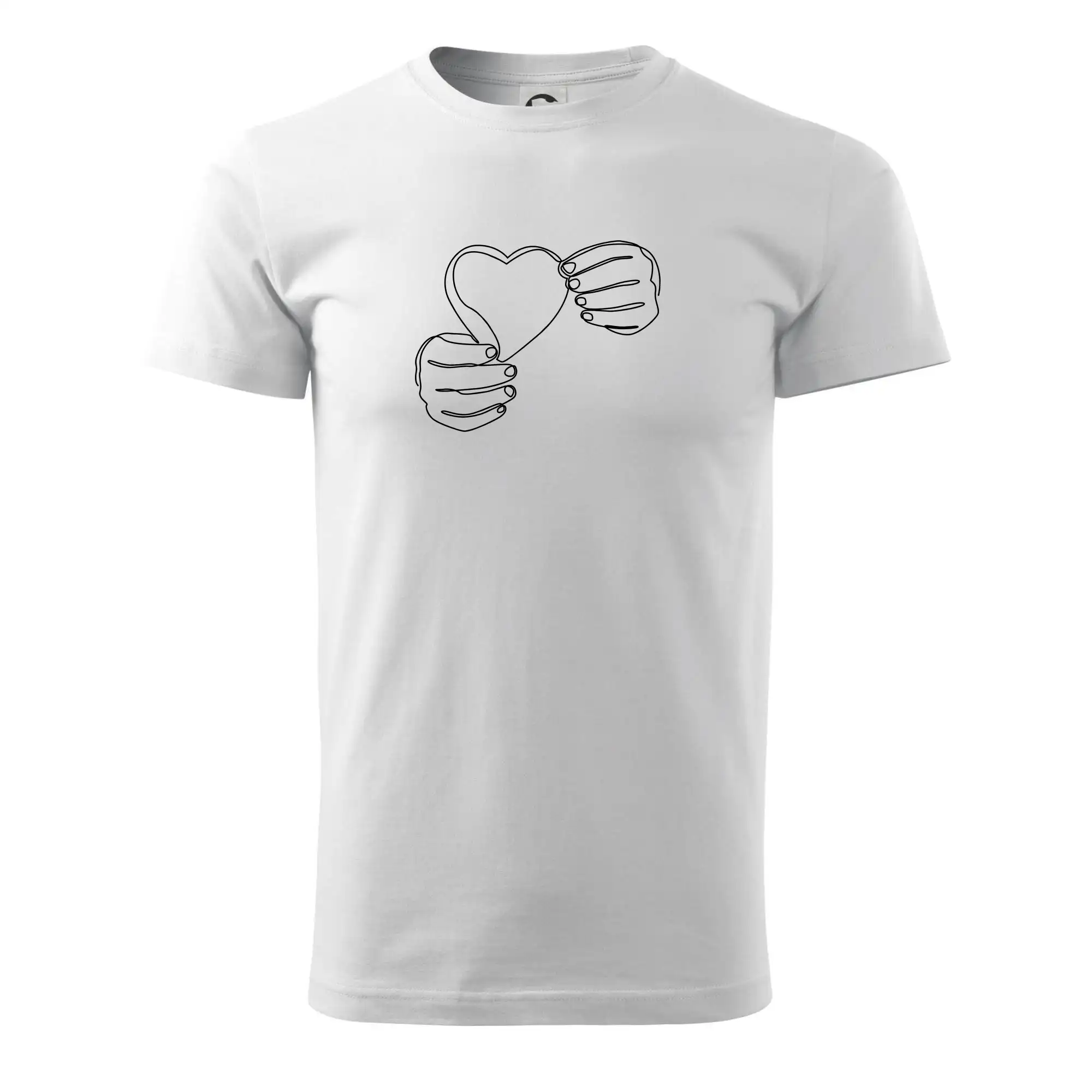 Ruka držící srdce  jedním tahem