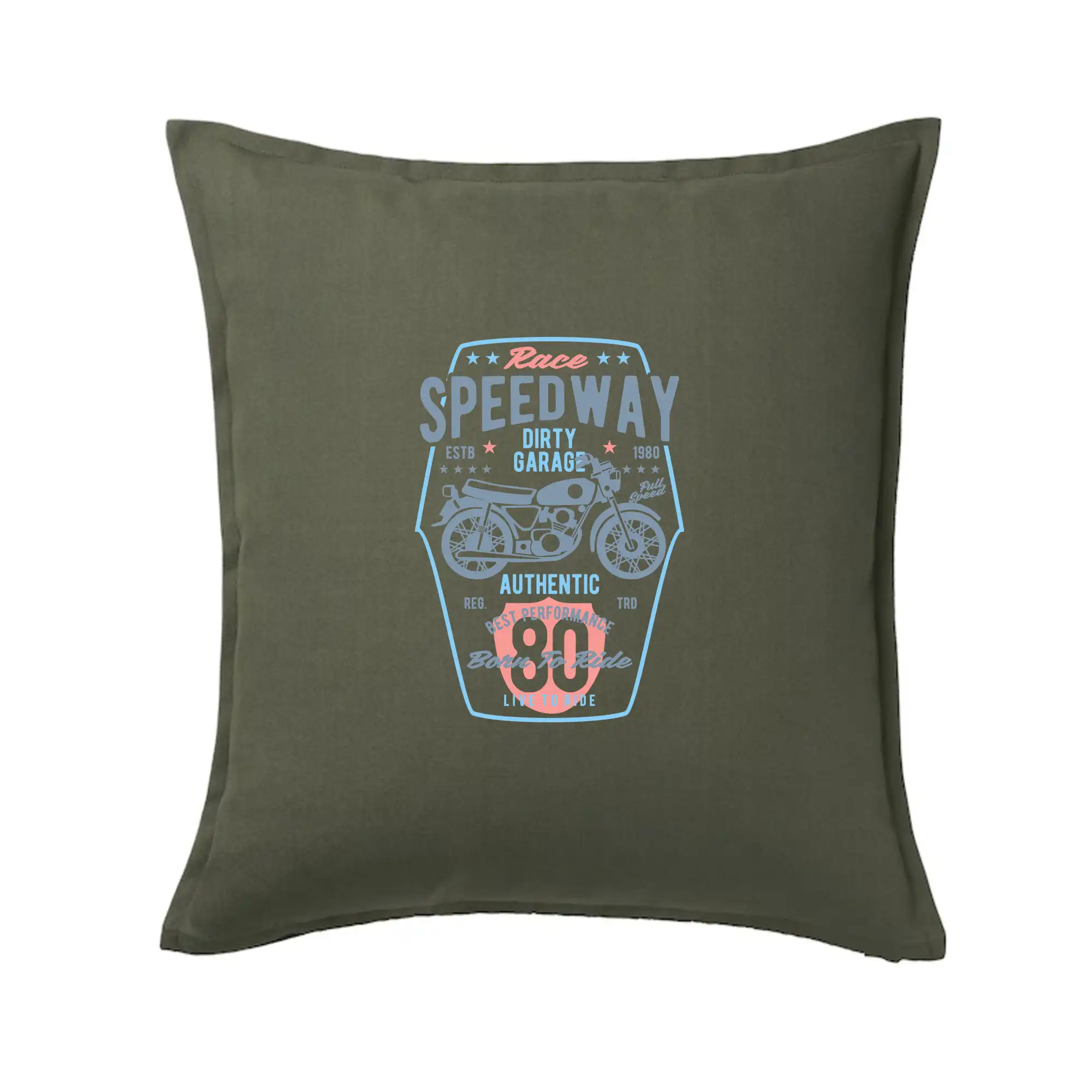 Tričká a mikiny s potlačou motoriek – pre pravých motorkárov - Speedway Motorcycle - Vankúš 50x50