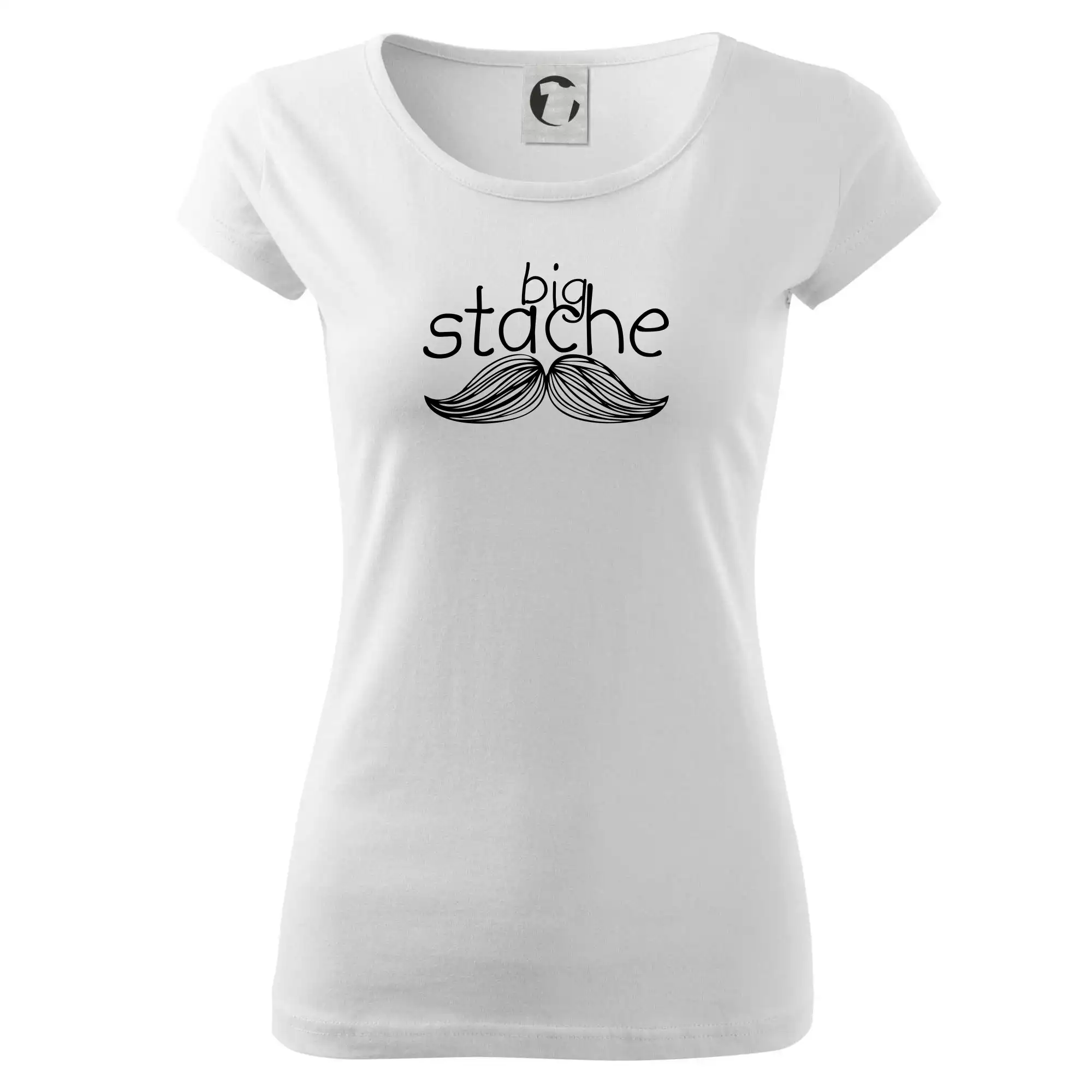 Tričká s fúzikmi - Big stache - Dámske tričko Pure