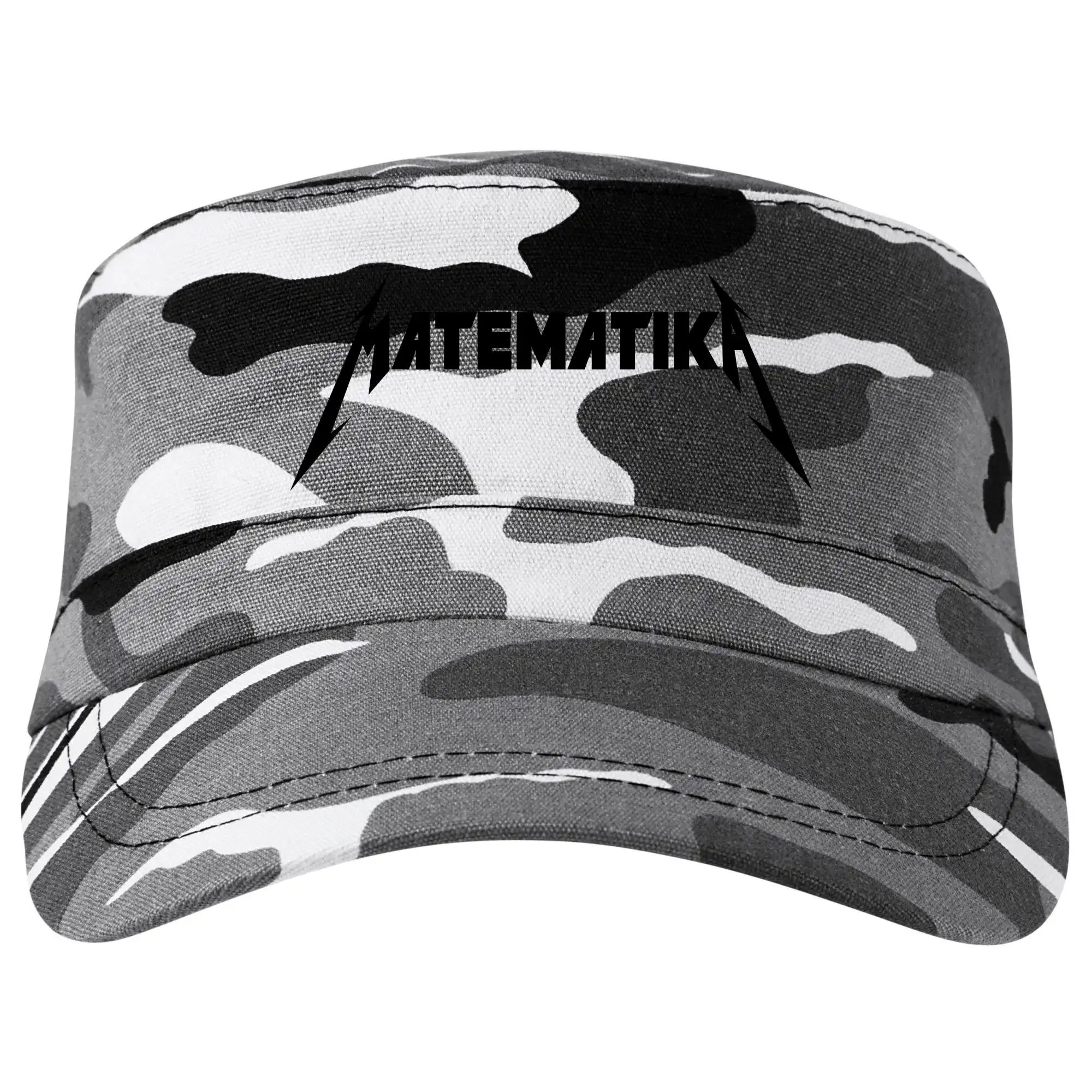 Učiteľské tričká - Matematika rock logo - Šiltovka CAMO
