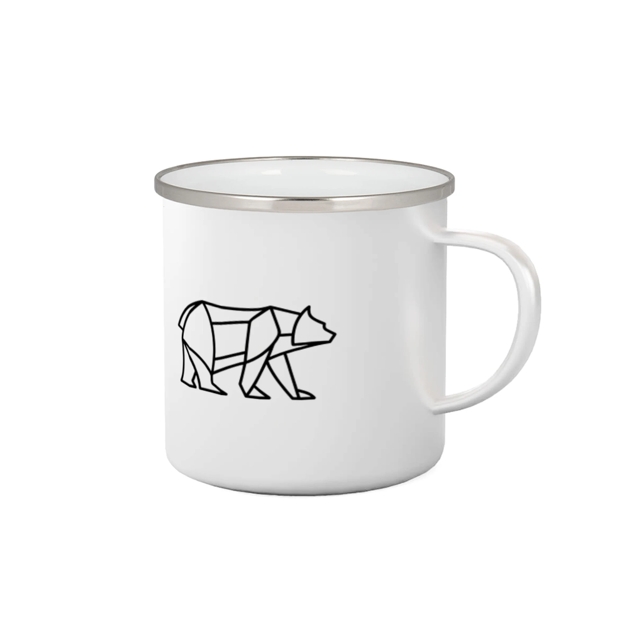 Tričká so zvieratami - Geometria ľadový medveď chodiaci - Plecháčik