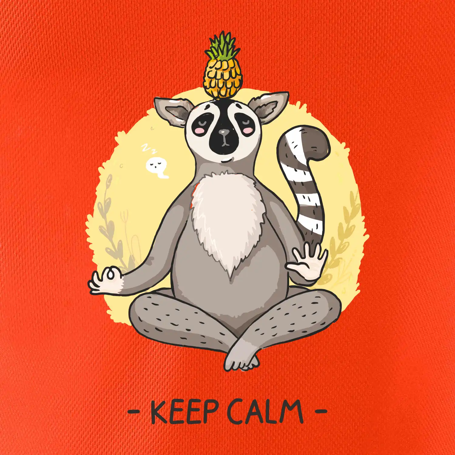 Yoga - keep calm kreslený