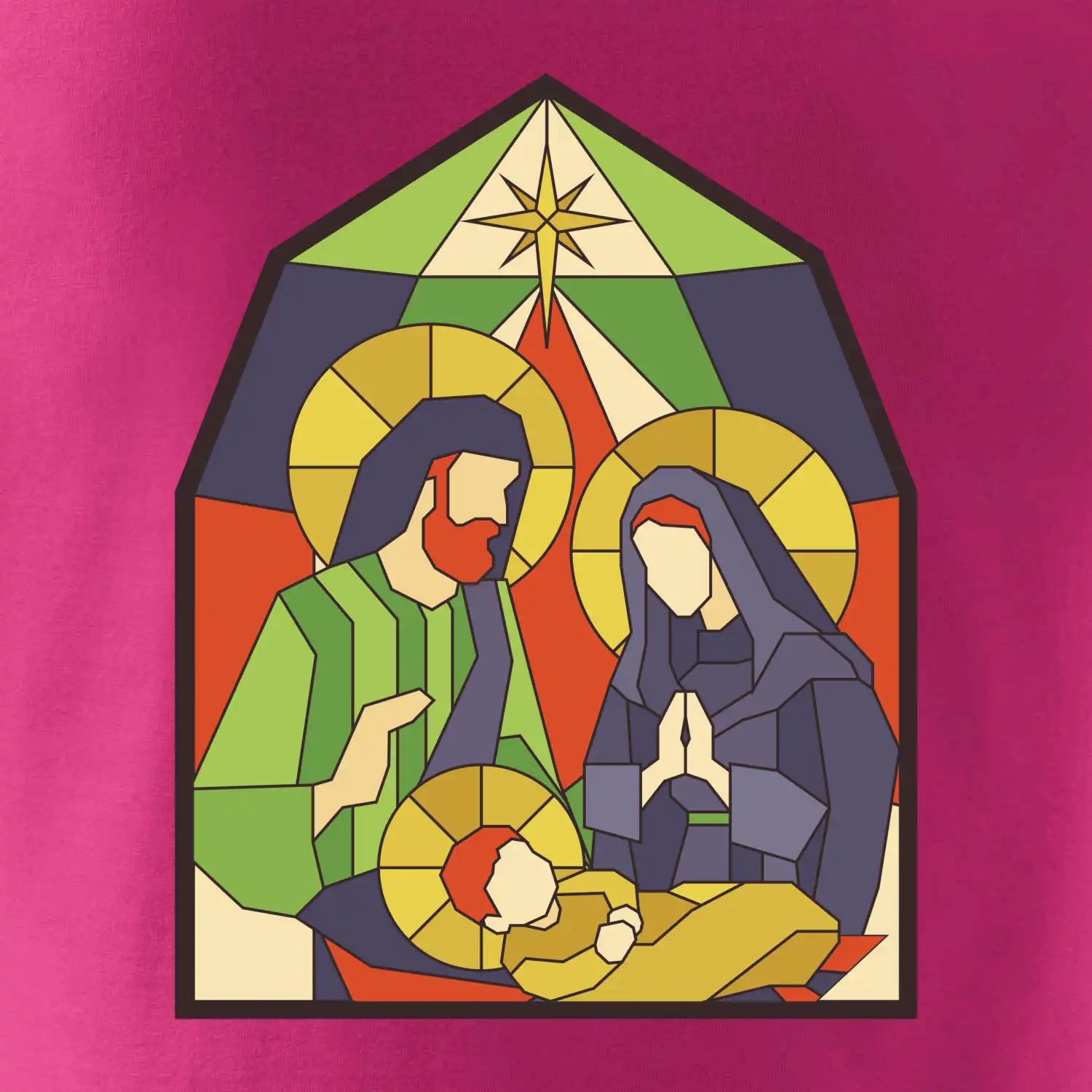 Vitráž - jesličky