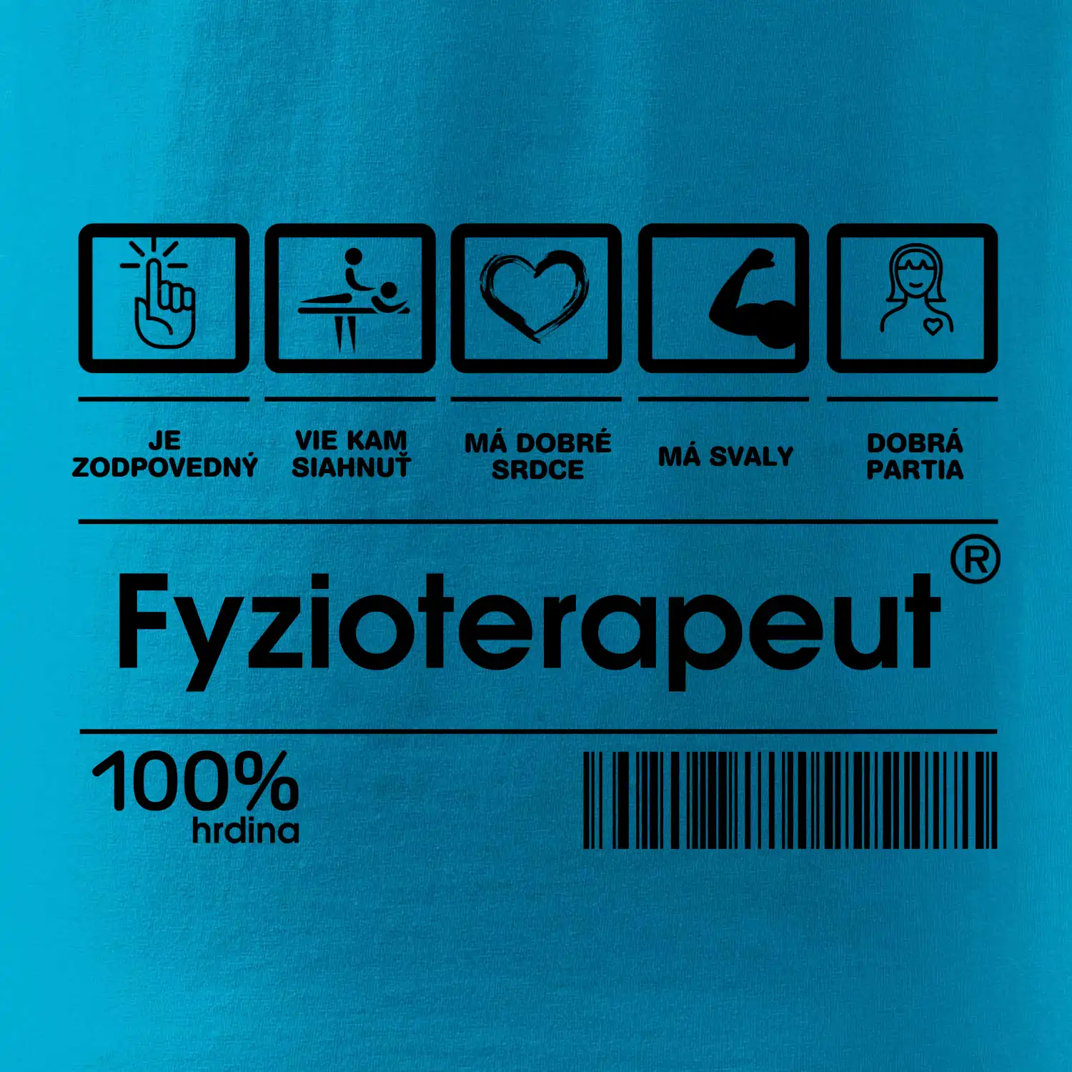 Čiarový kód fyzioterapeut