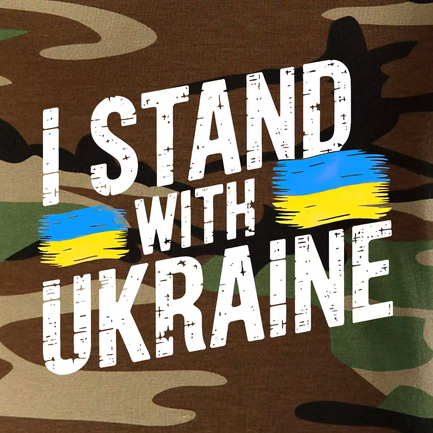 I stand with ukraine tiskací nápis
