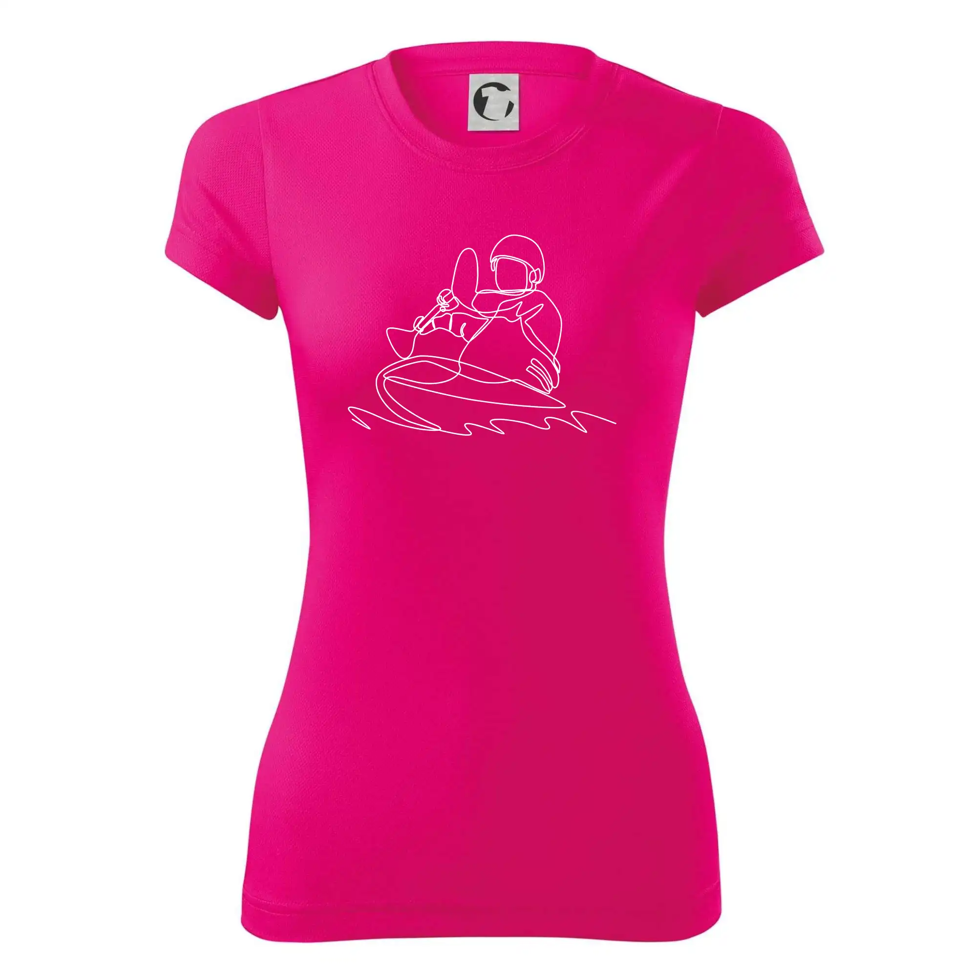 Kajak na vodě jedním tahem