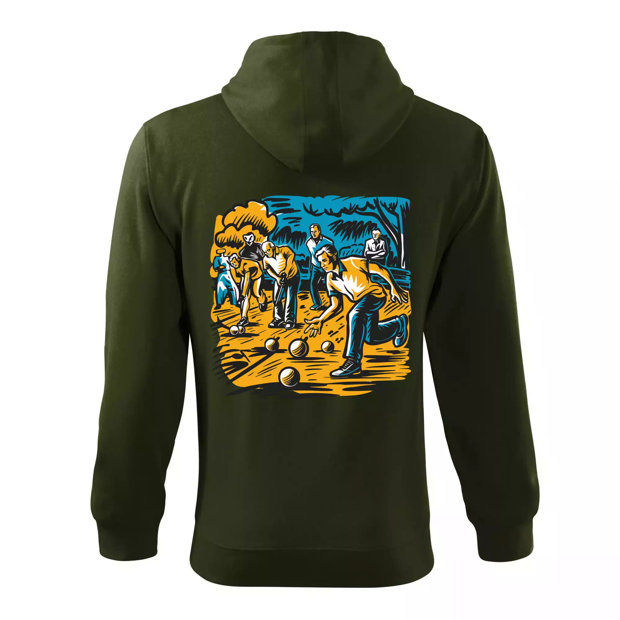 Petanque hra - modro oranžová