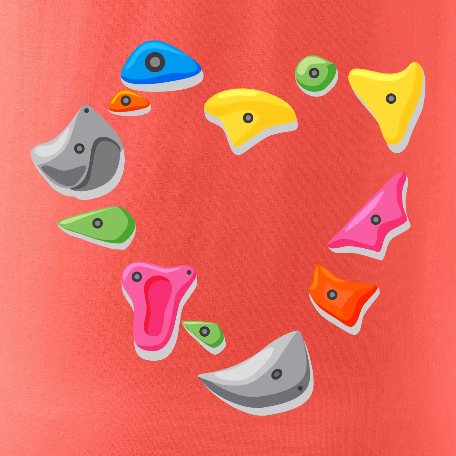 Lezení na stěně - srdce