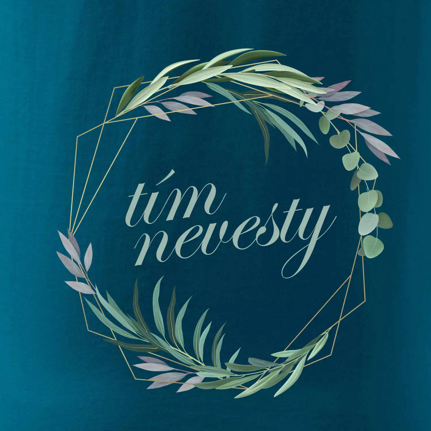 Tím nevesty kvetinový kruh zelený SK