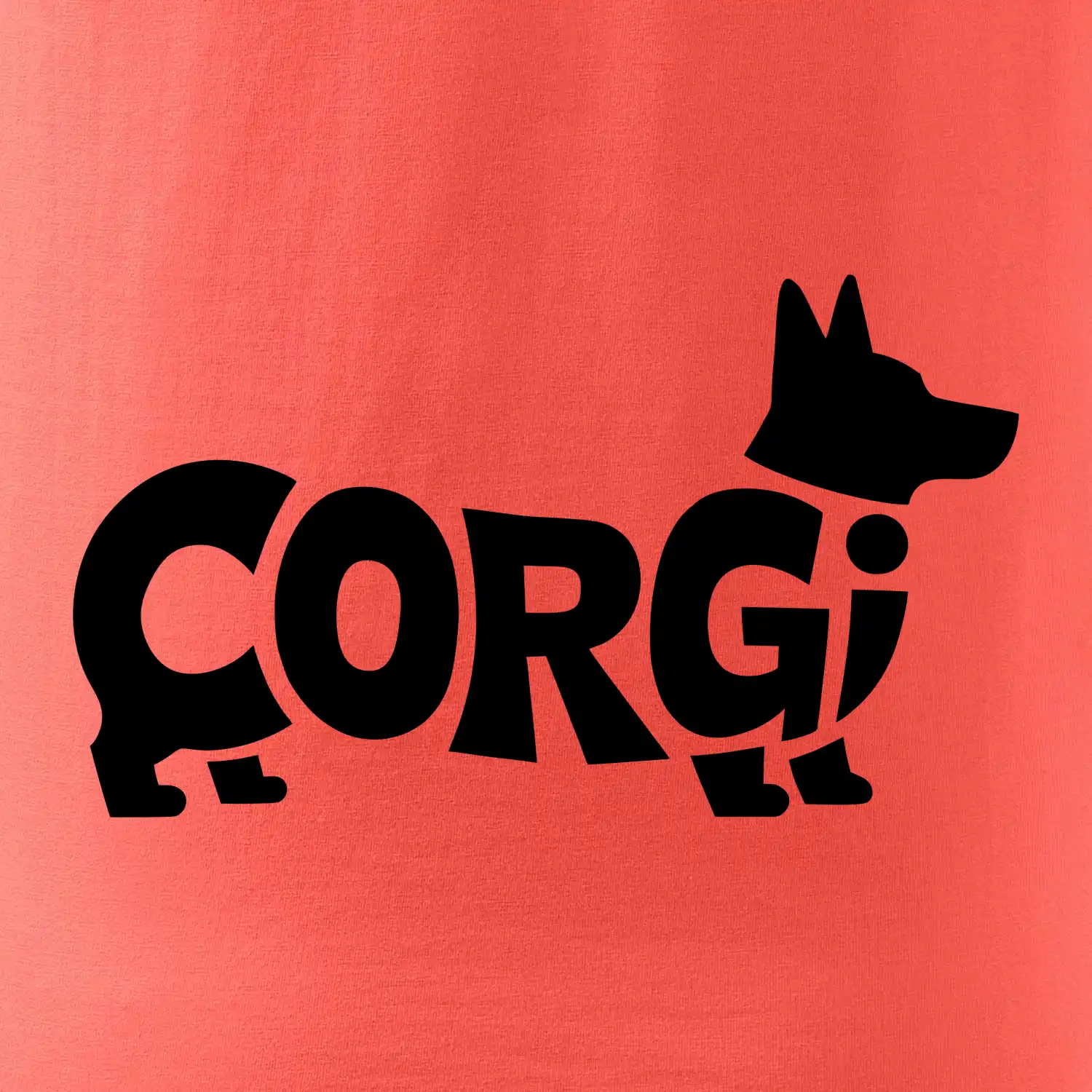 Corgi nápis v těle