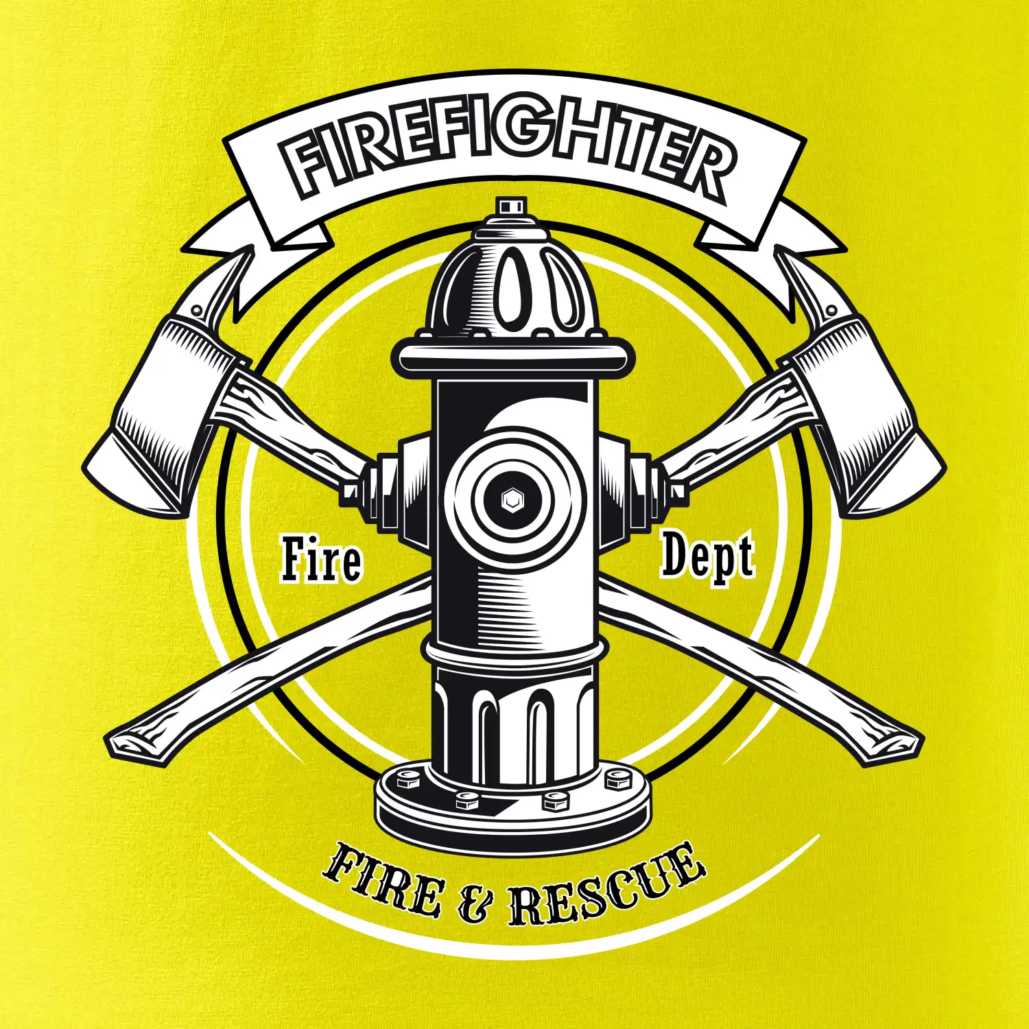 Firefighter logo Fire and rescue