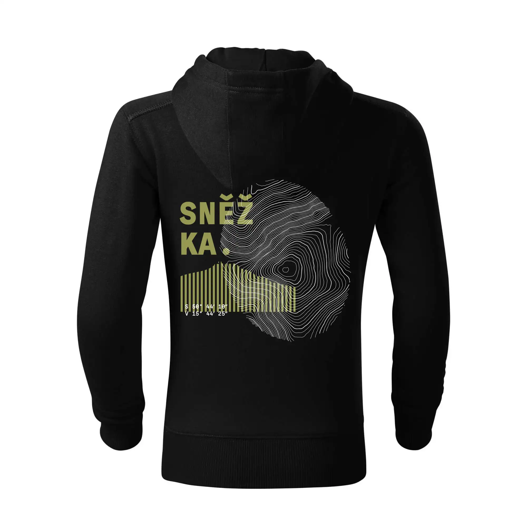 Sněžka - vrstevnice otisk