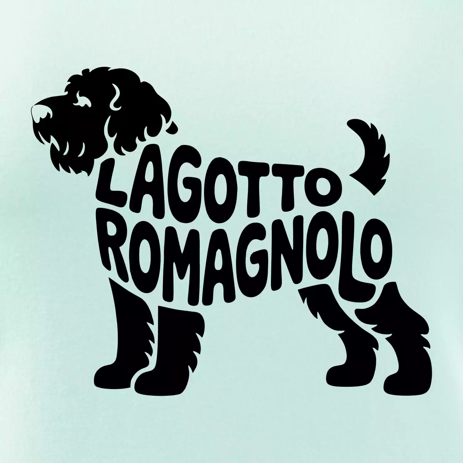 Lagotto romagnolo nápis v těle
