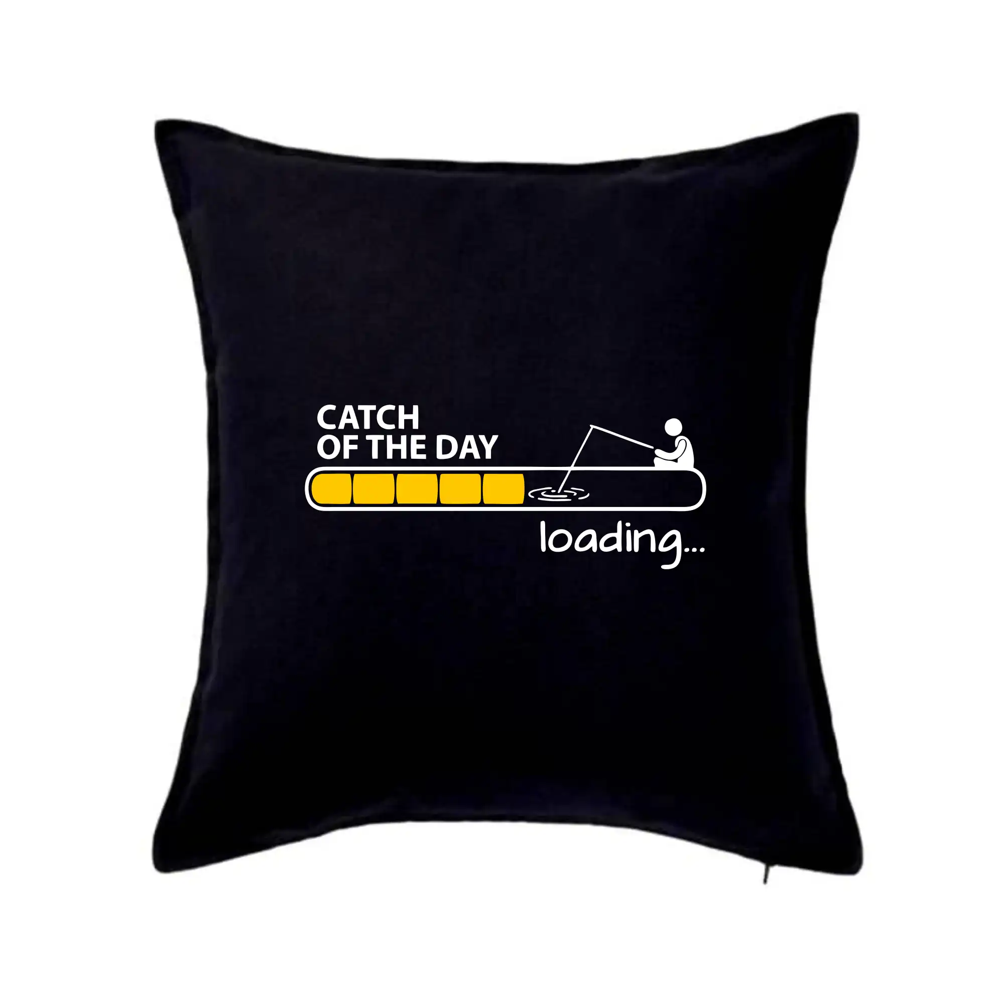 Tričká pre rybárov s potlačou - Rybárčenie - Catch of the day - Vankúš 50x50