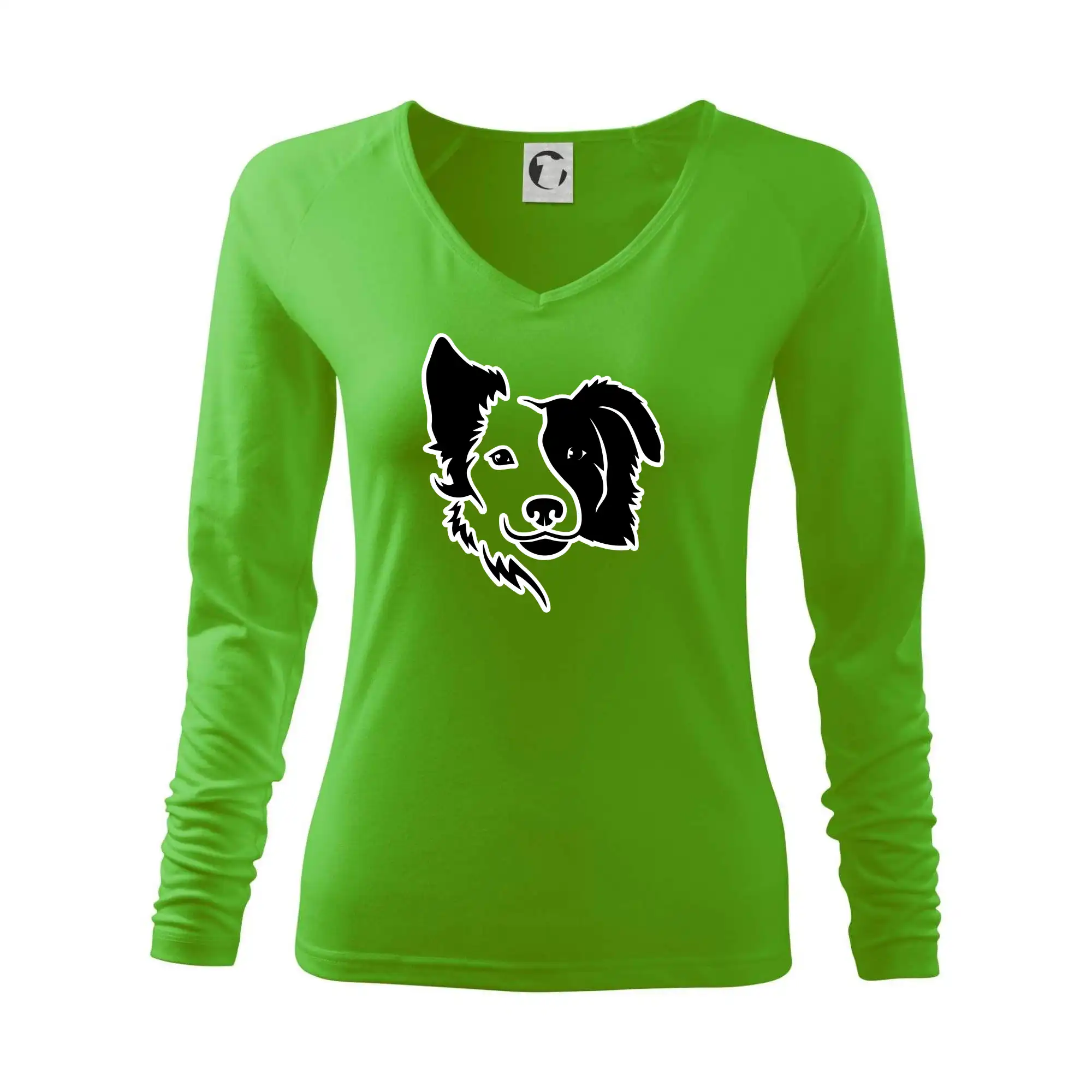 Border kólie obrys hlavy