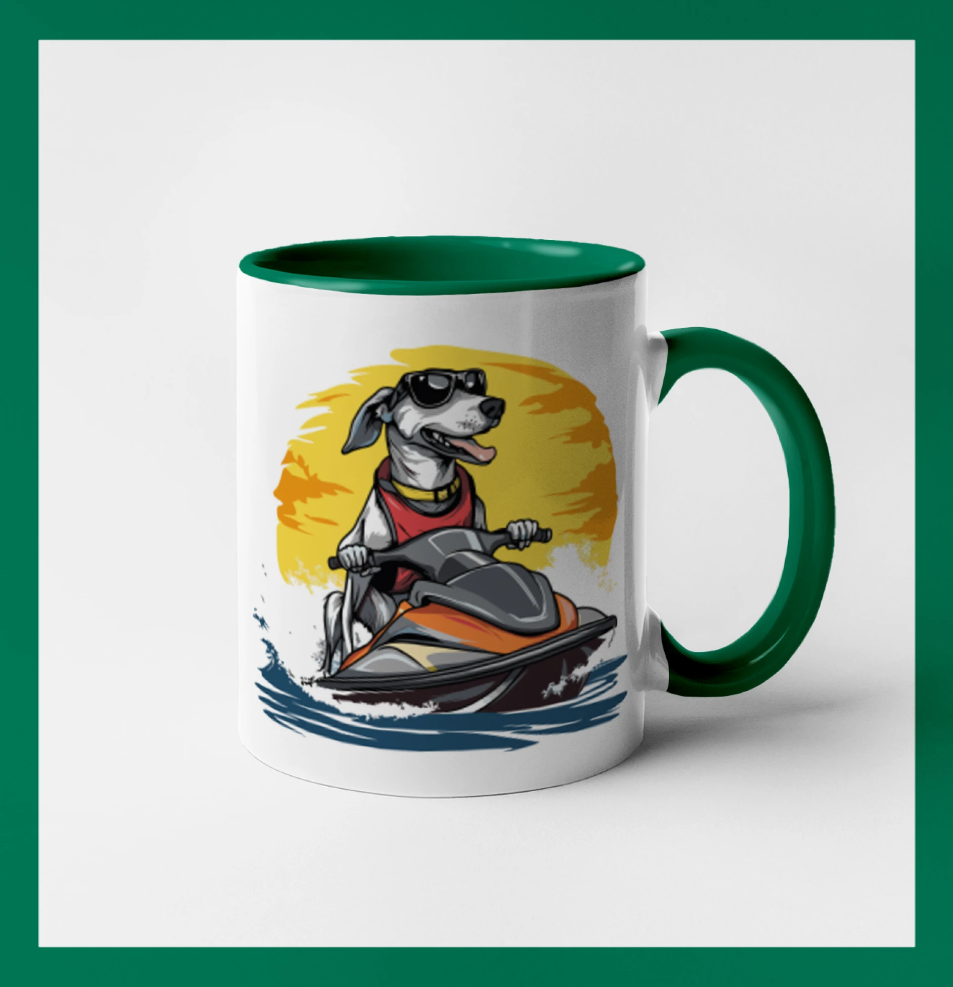 Chrt na vodním skútru