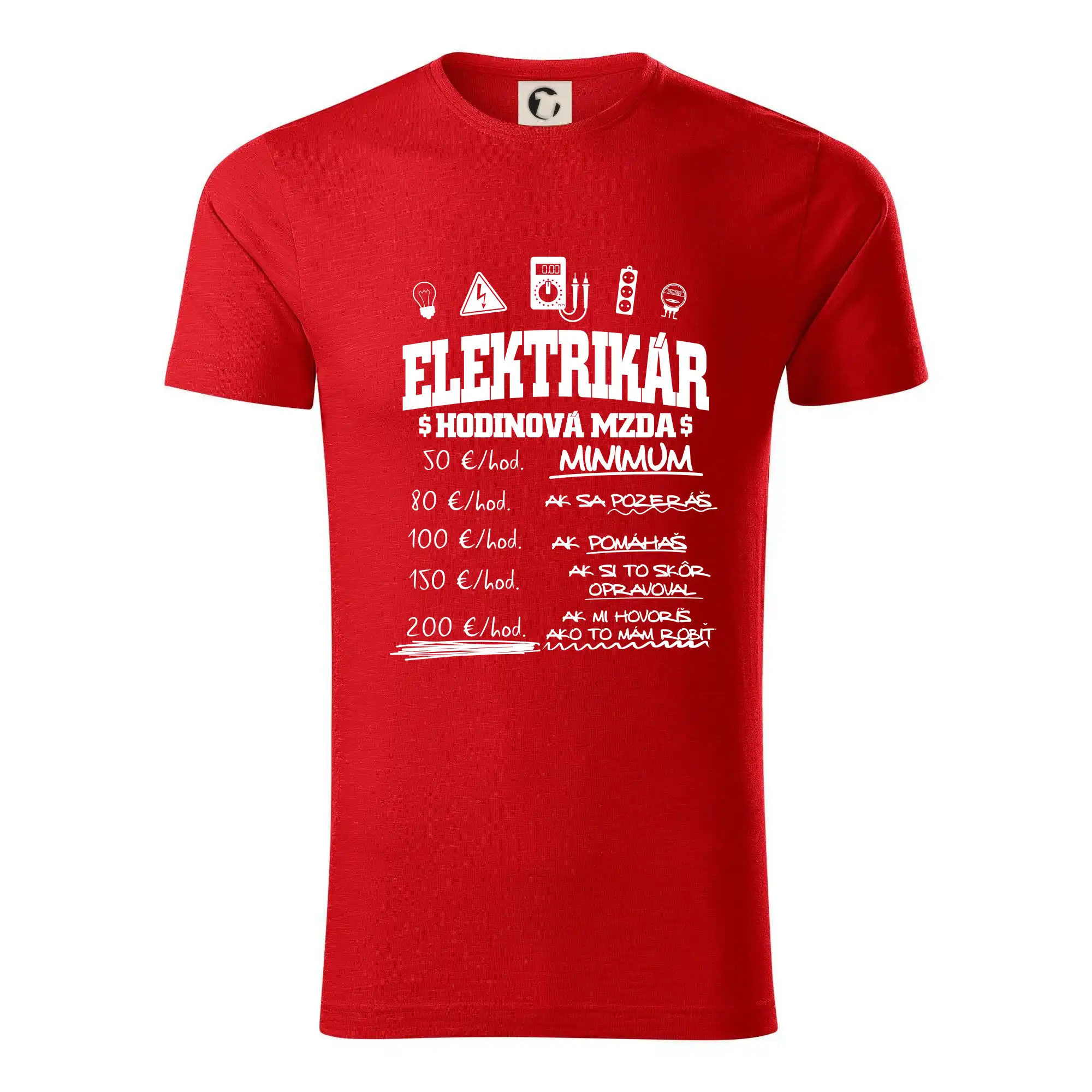 Hodinová mzda elektrikár SK