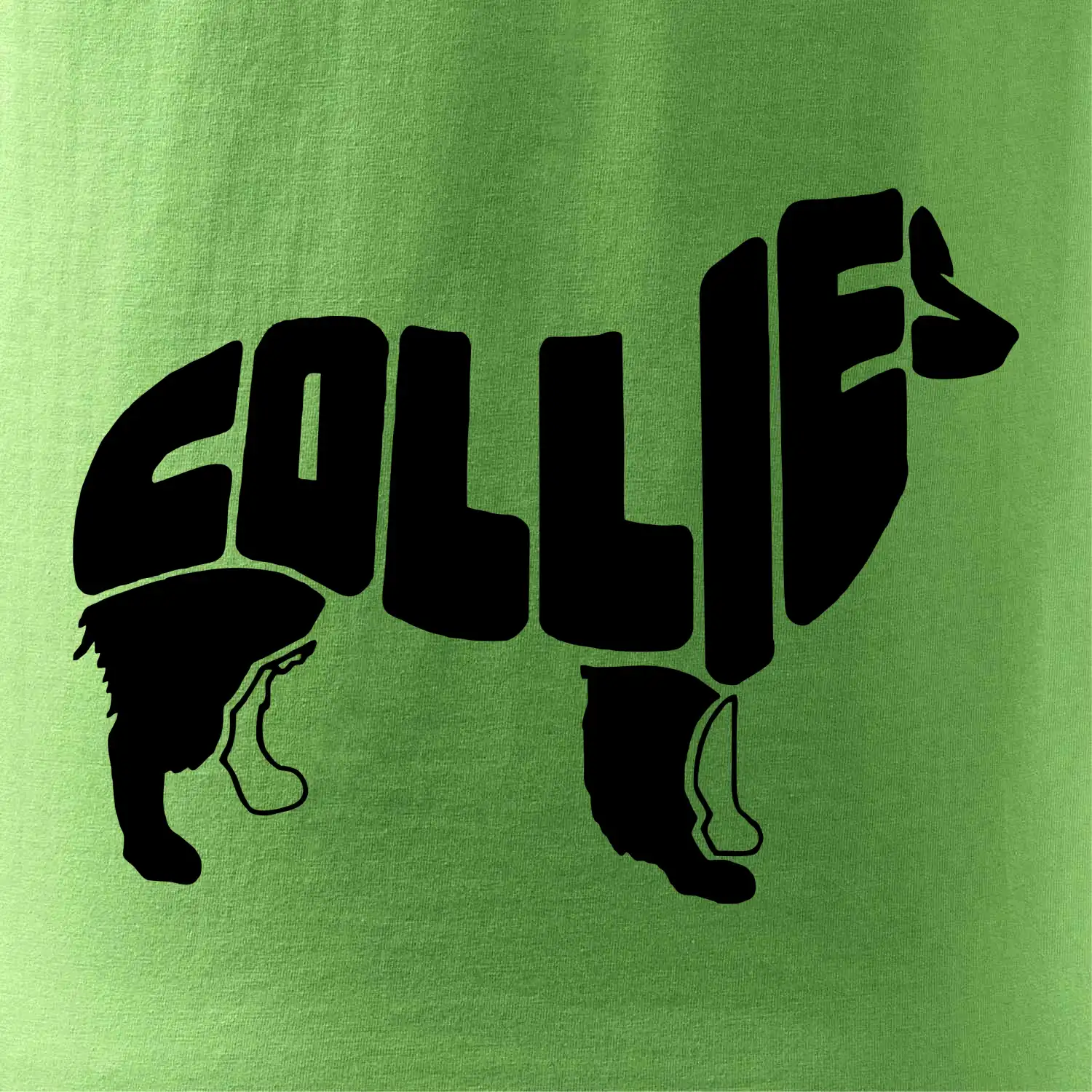 Border kolie písmo v těle