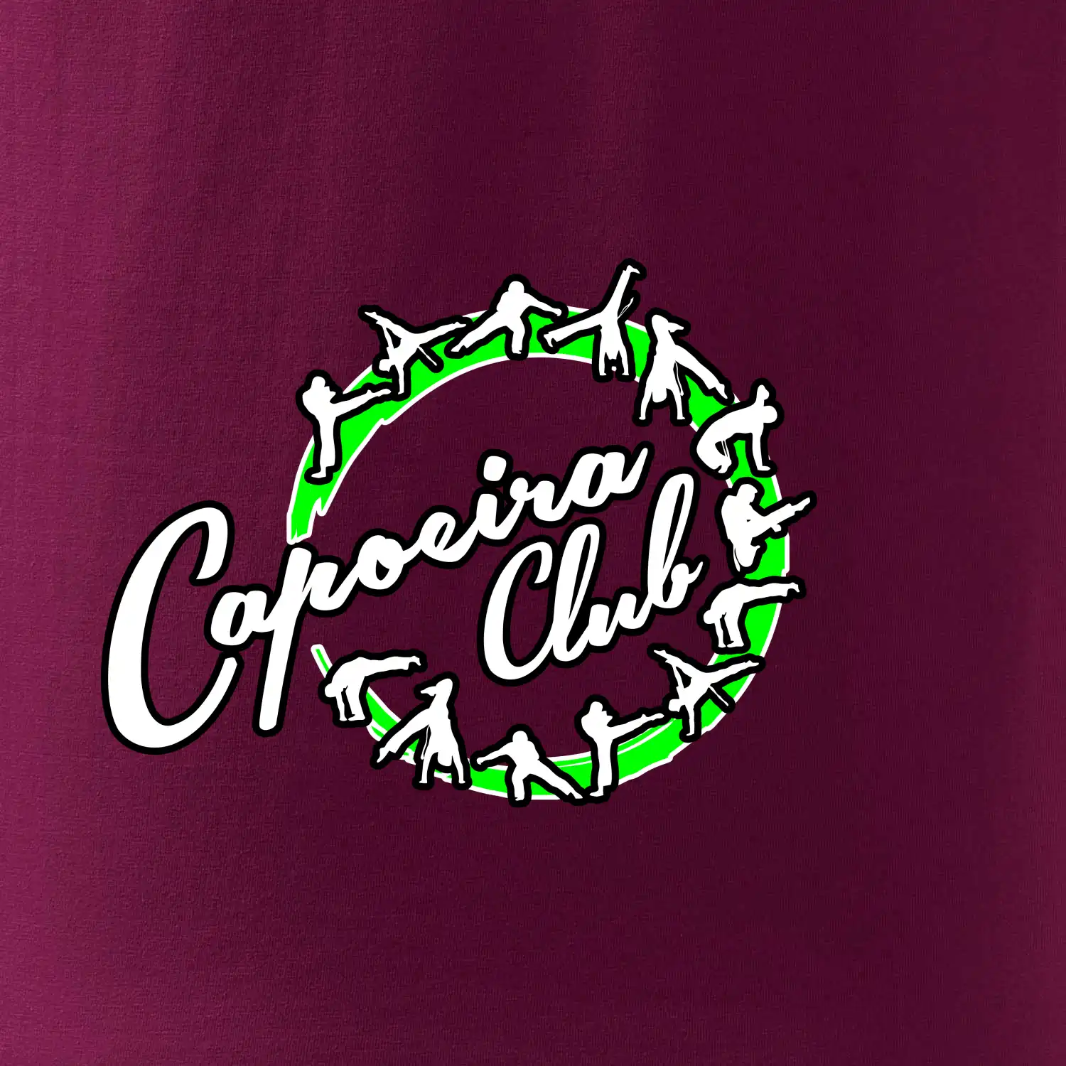 Capoeira club nápis - cviky v kruhu