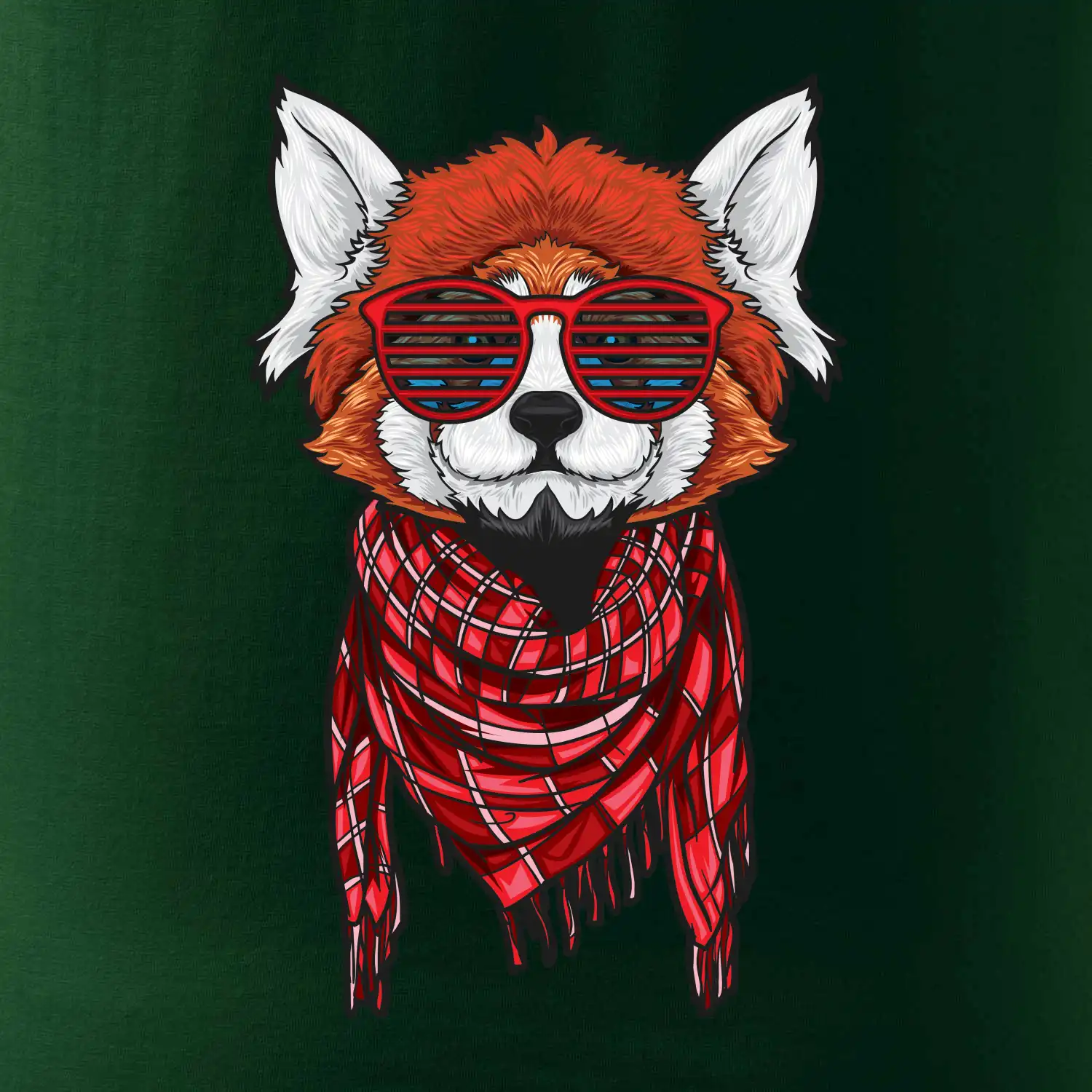 Červená panda hipster