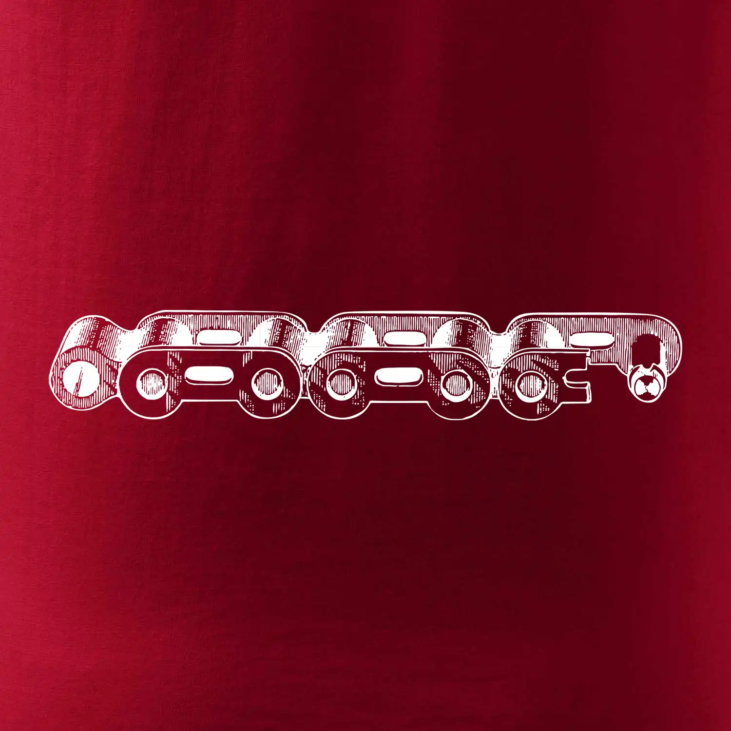 Cyklistický řetěz nákres