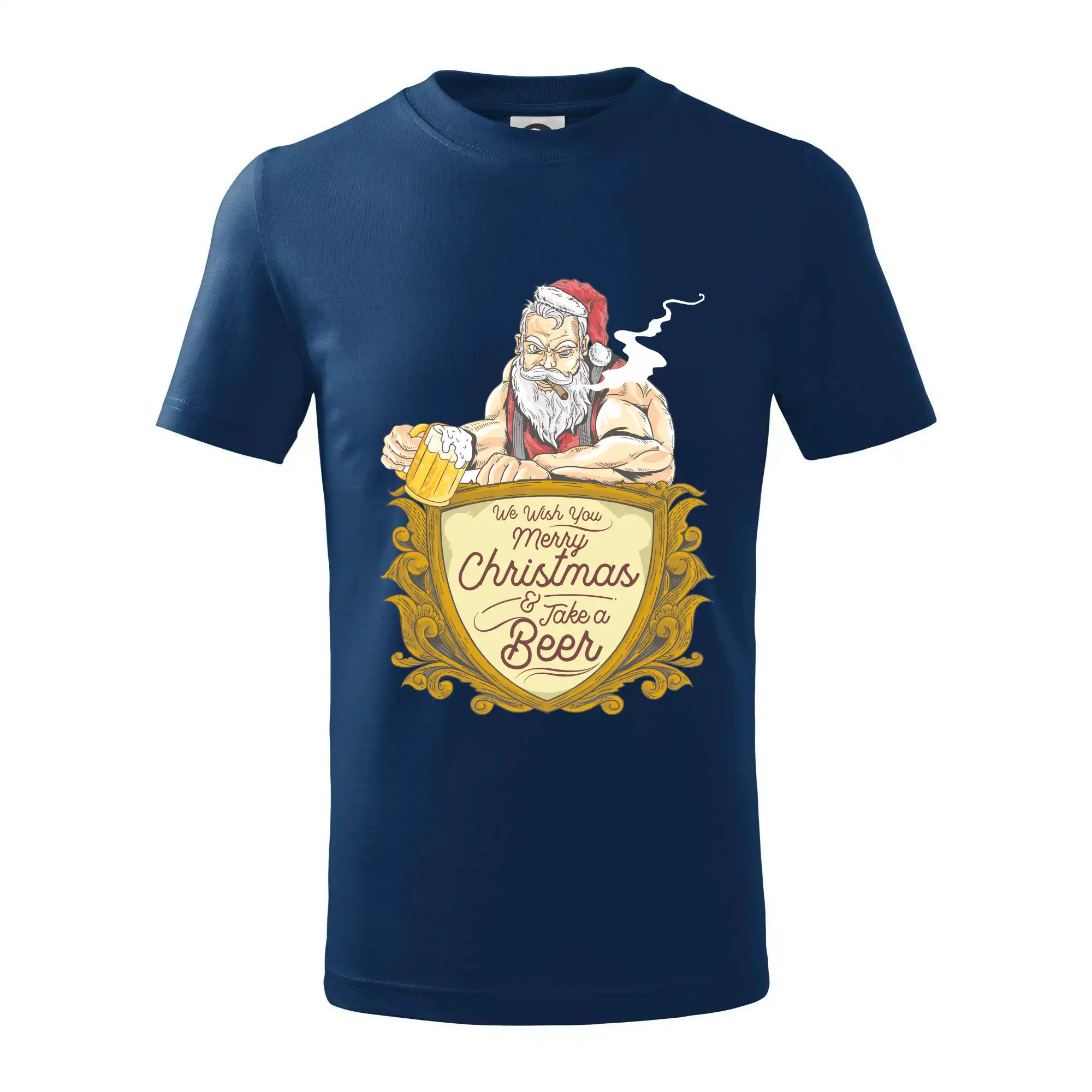Vianočné tričká - Drsný Santa - Tričko detské bavlnené
