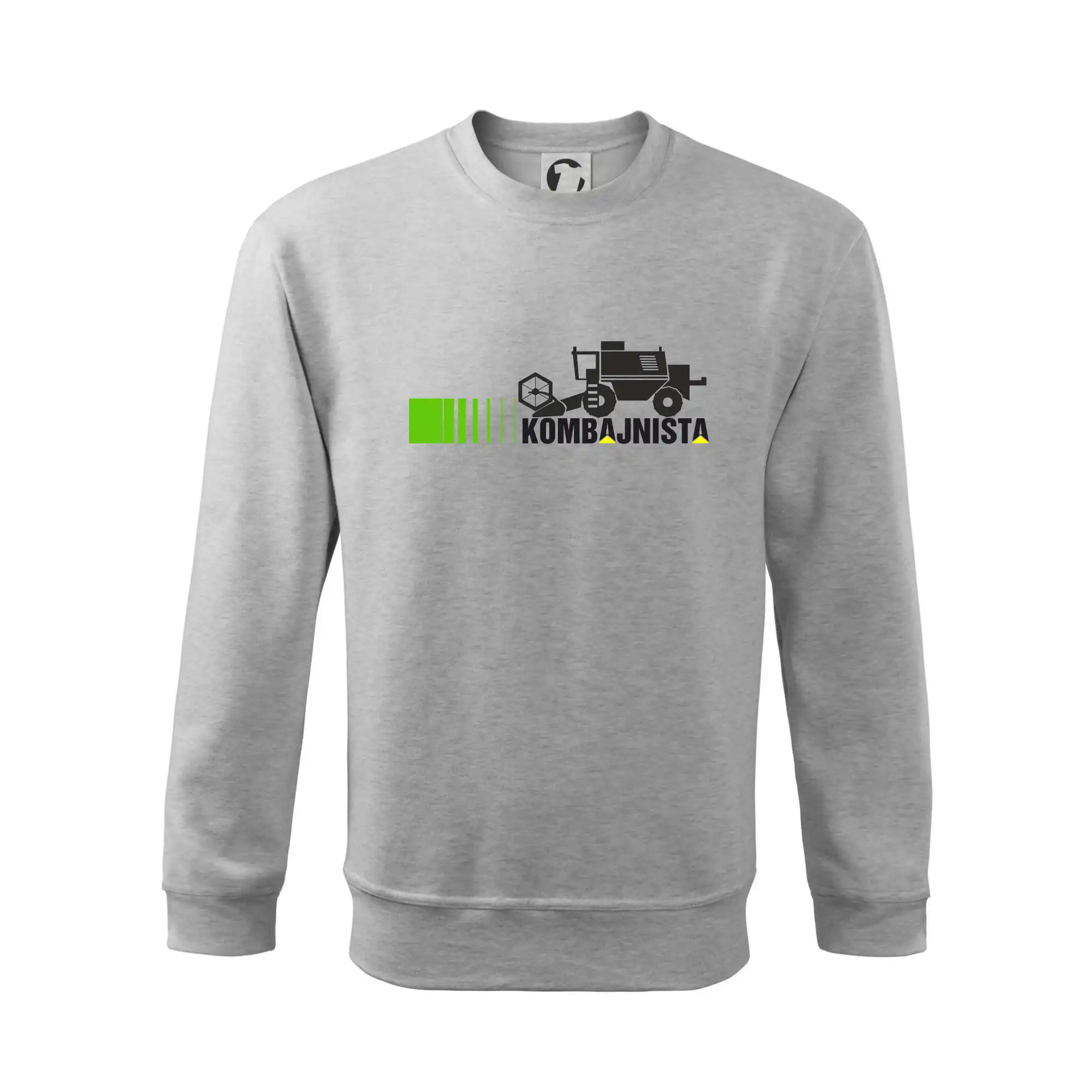 Kombajnista zelená a žlutá