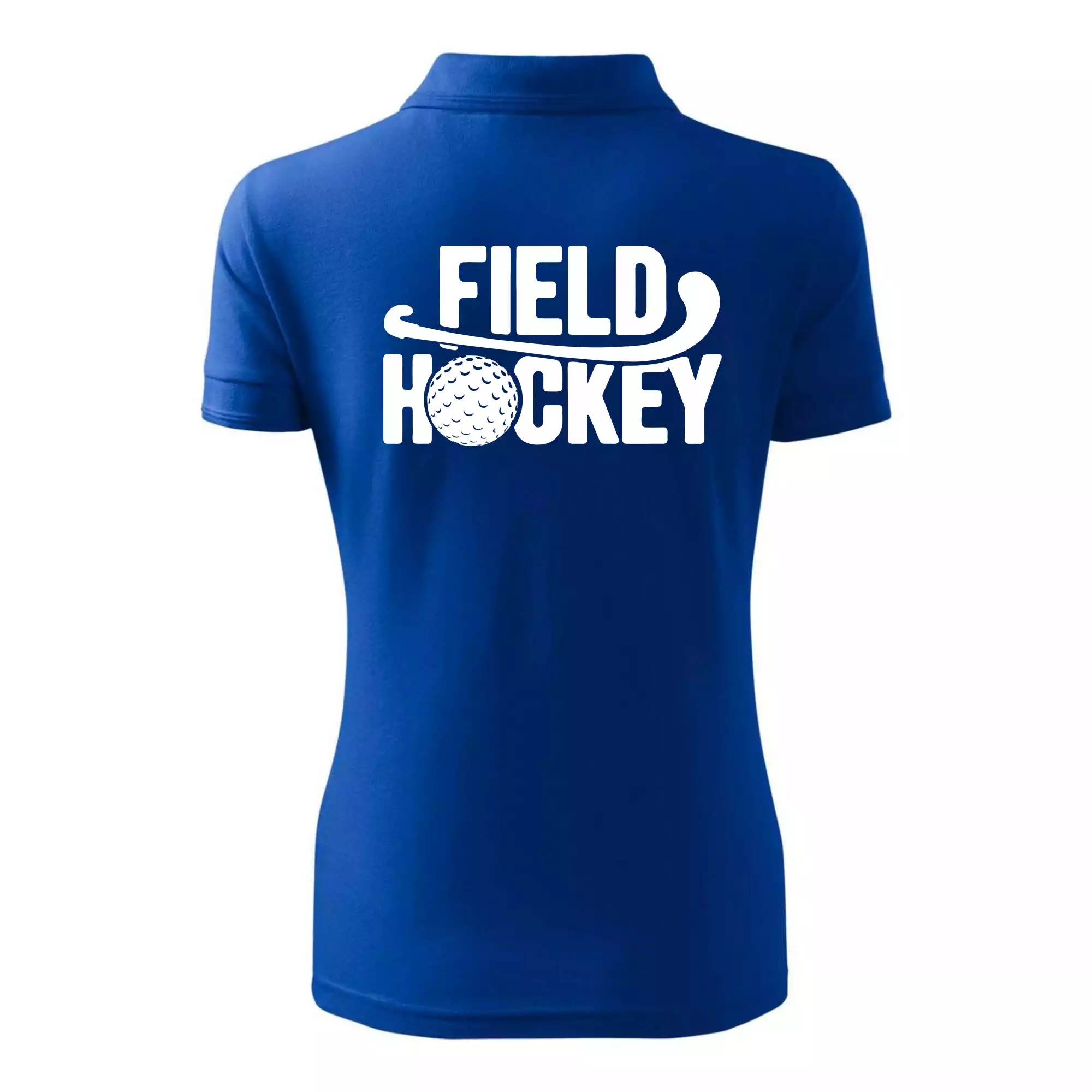 Field hockey míček a nápis