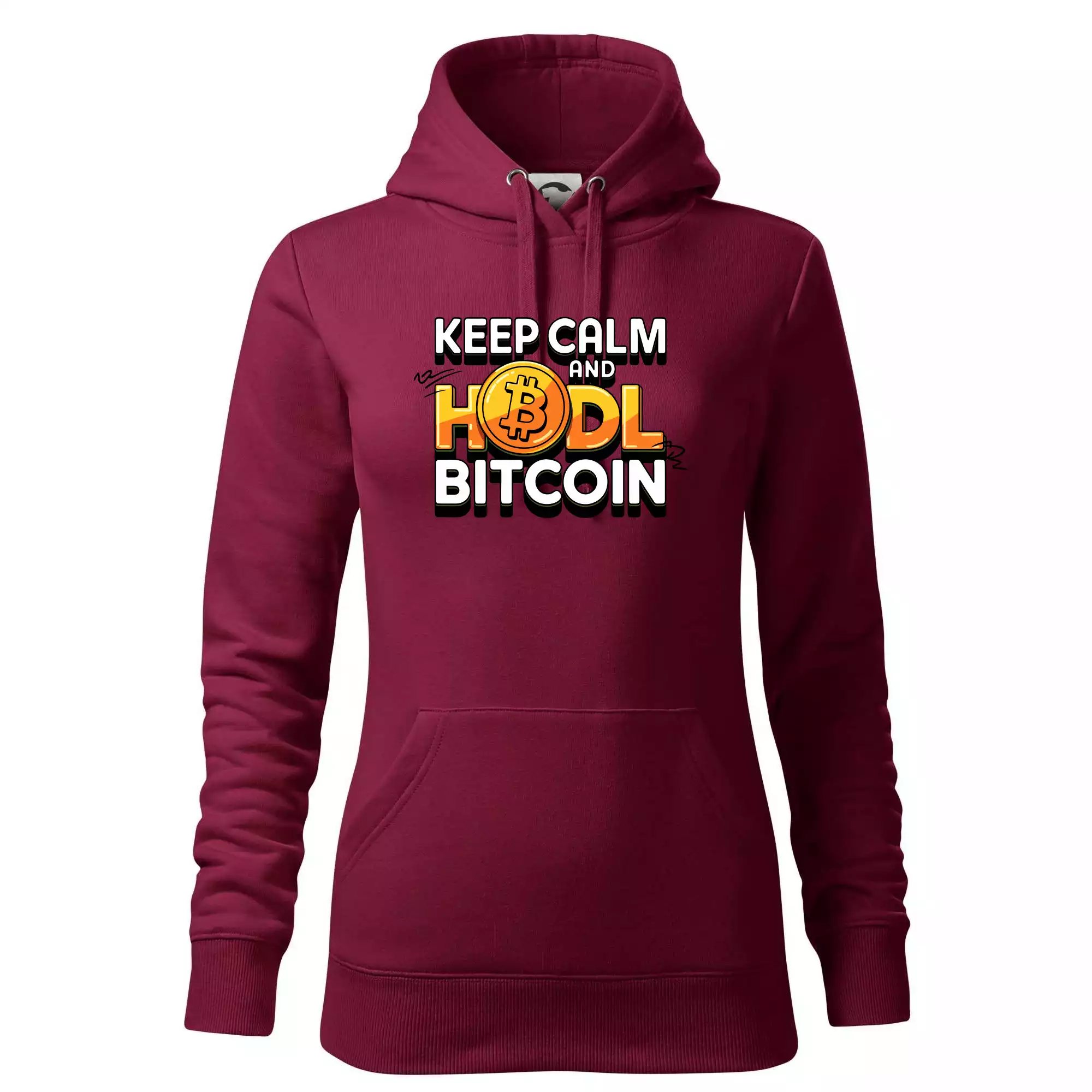 3D nápis Keep Calm and HODL Bitcoin