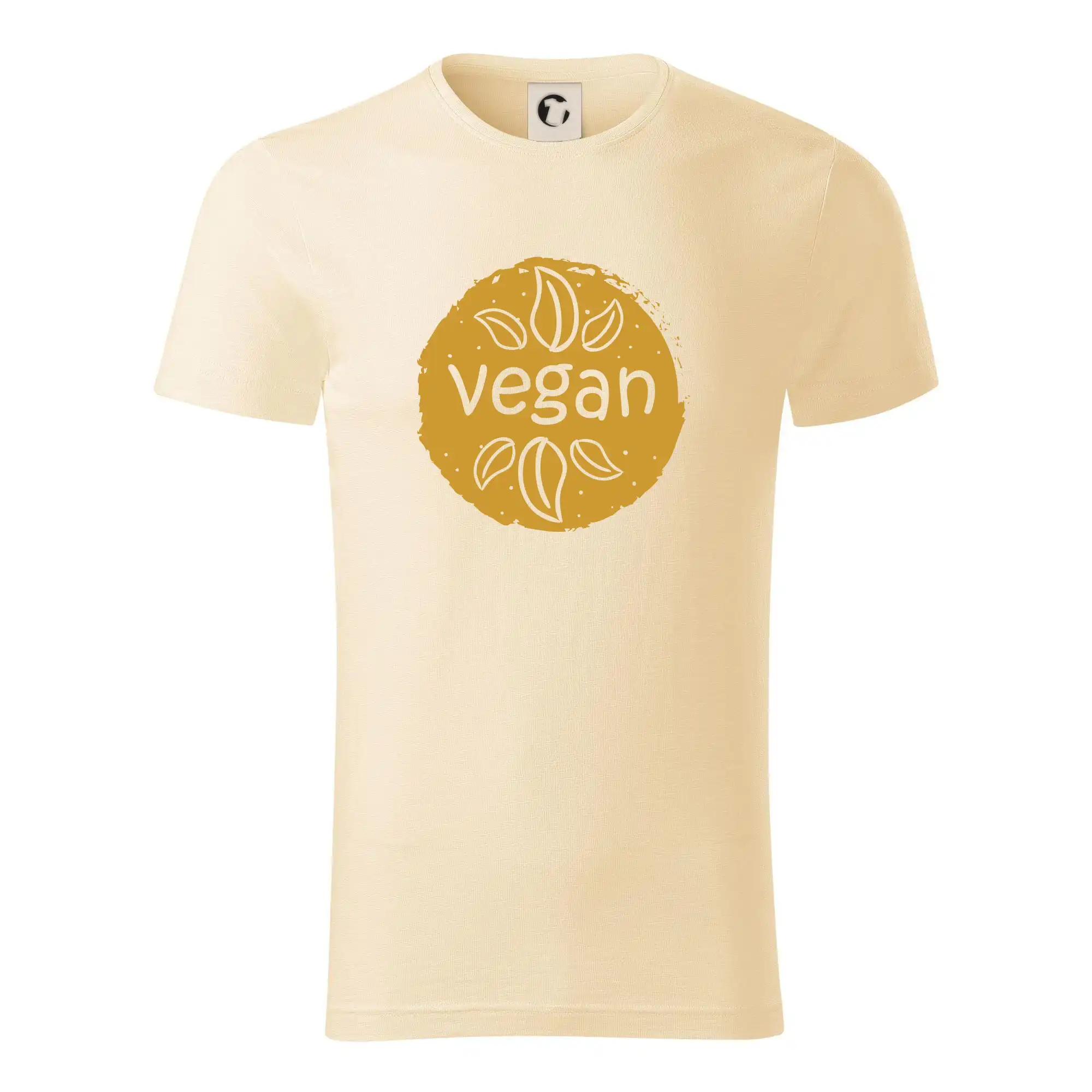 Životný štýl - Vegan hnedý kruh - Tričko z organickej bavlny