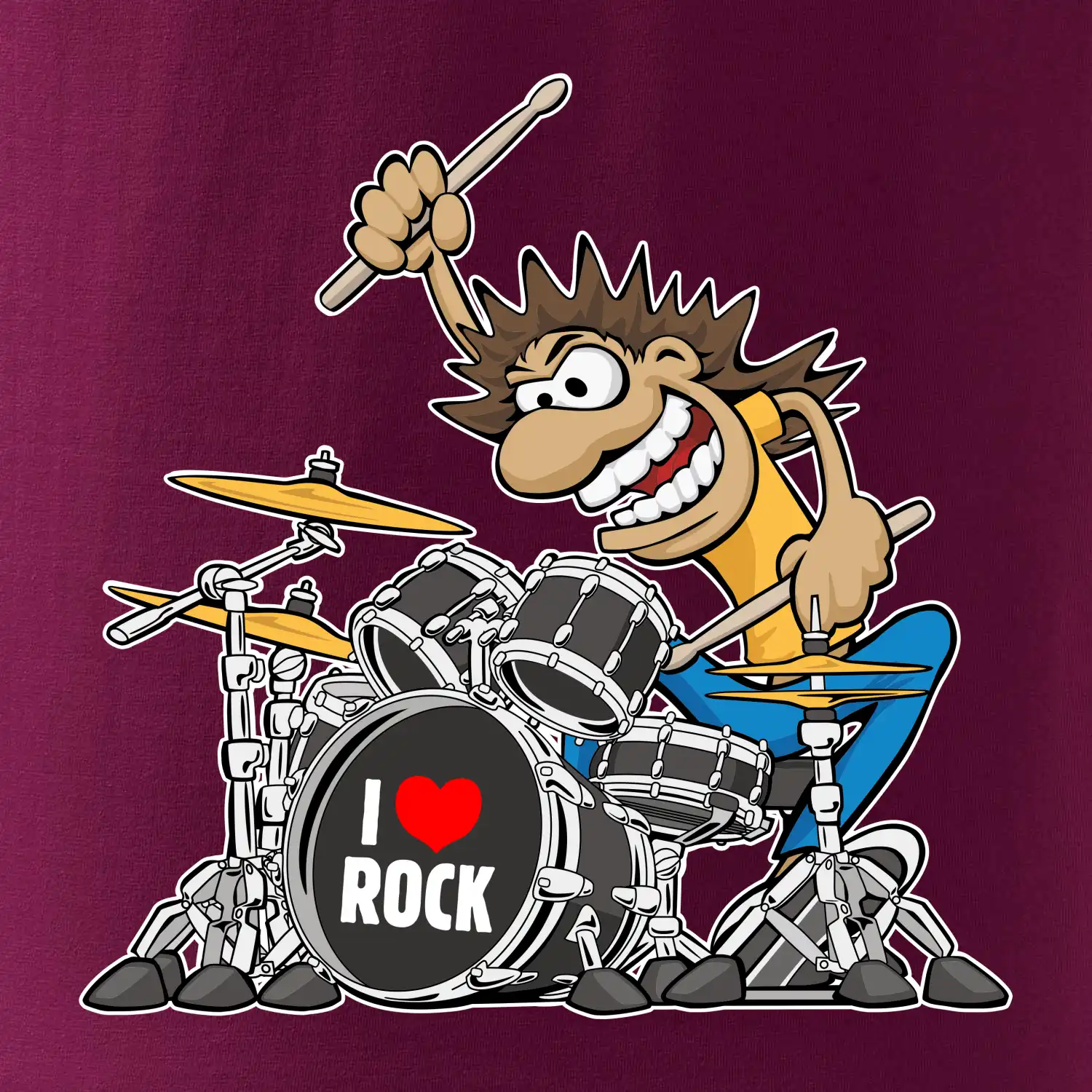 I love rock bubeník