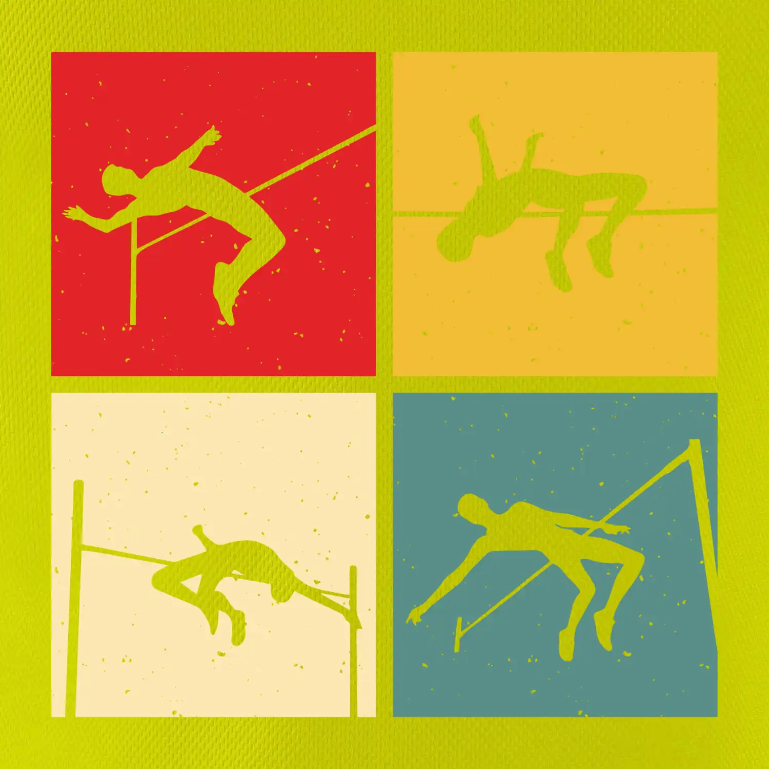 Skok do výšky vintage