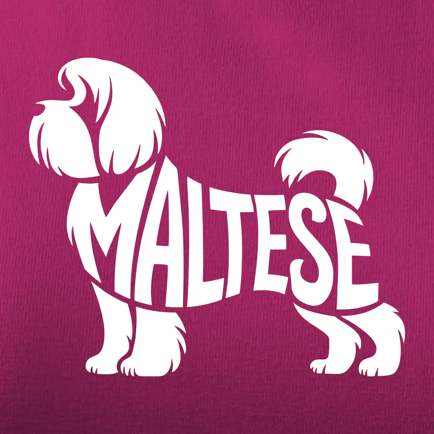 Maltézský psík nápis v těle