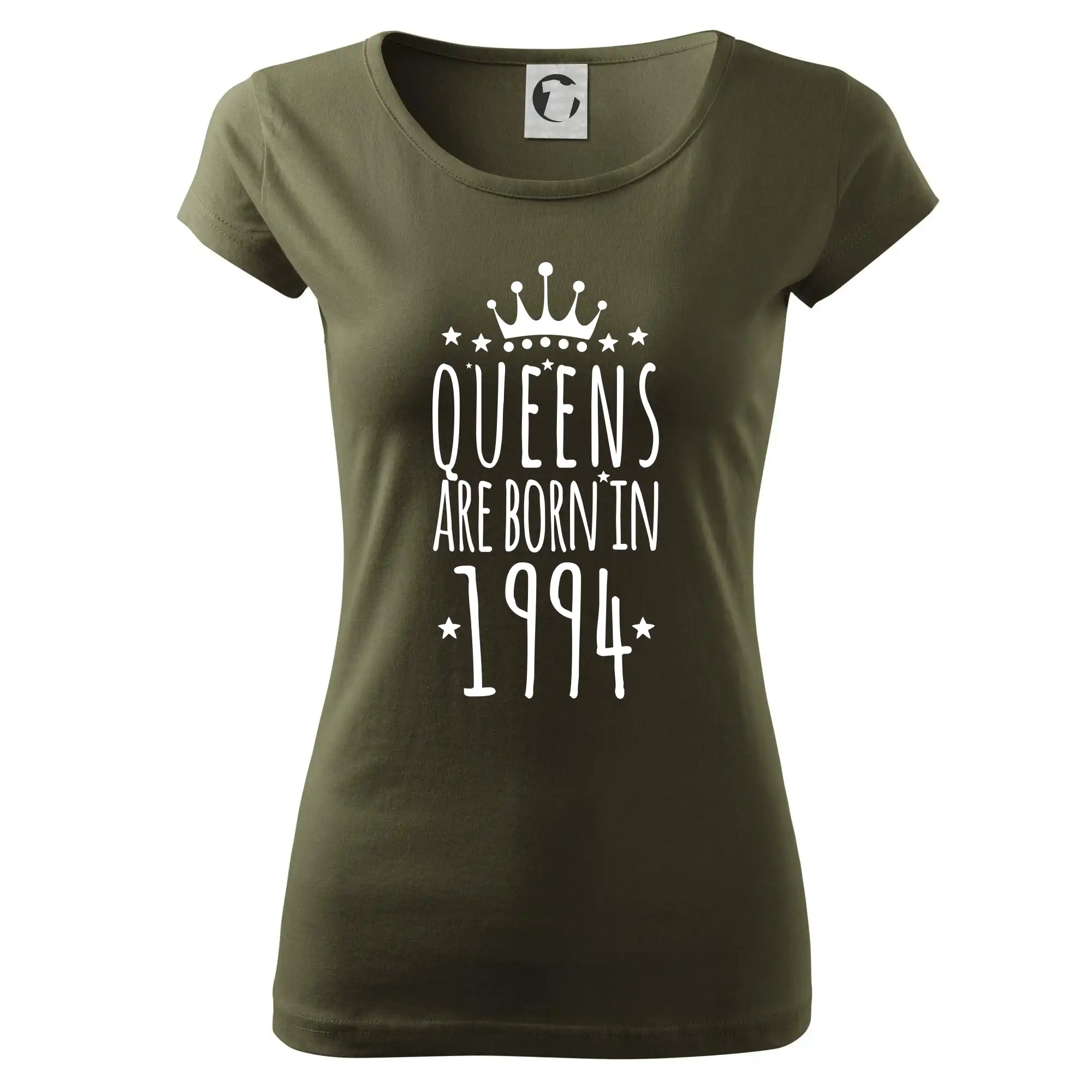 Trička s ročníkom 1994 - Queens are born in 1994 - Dámske tričko Pure